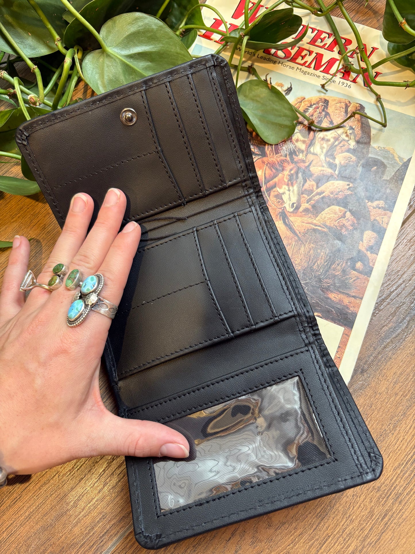 Mini Cowhide & Leather Wallet