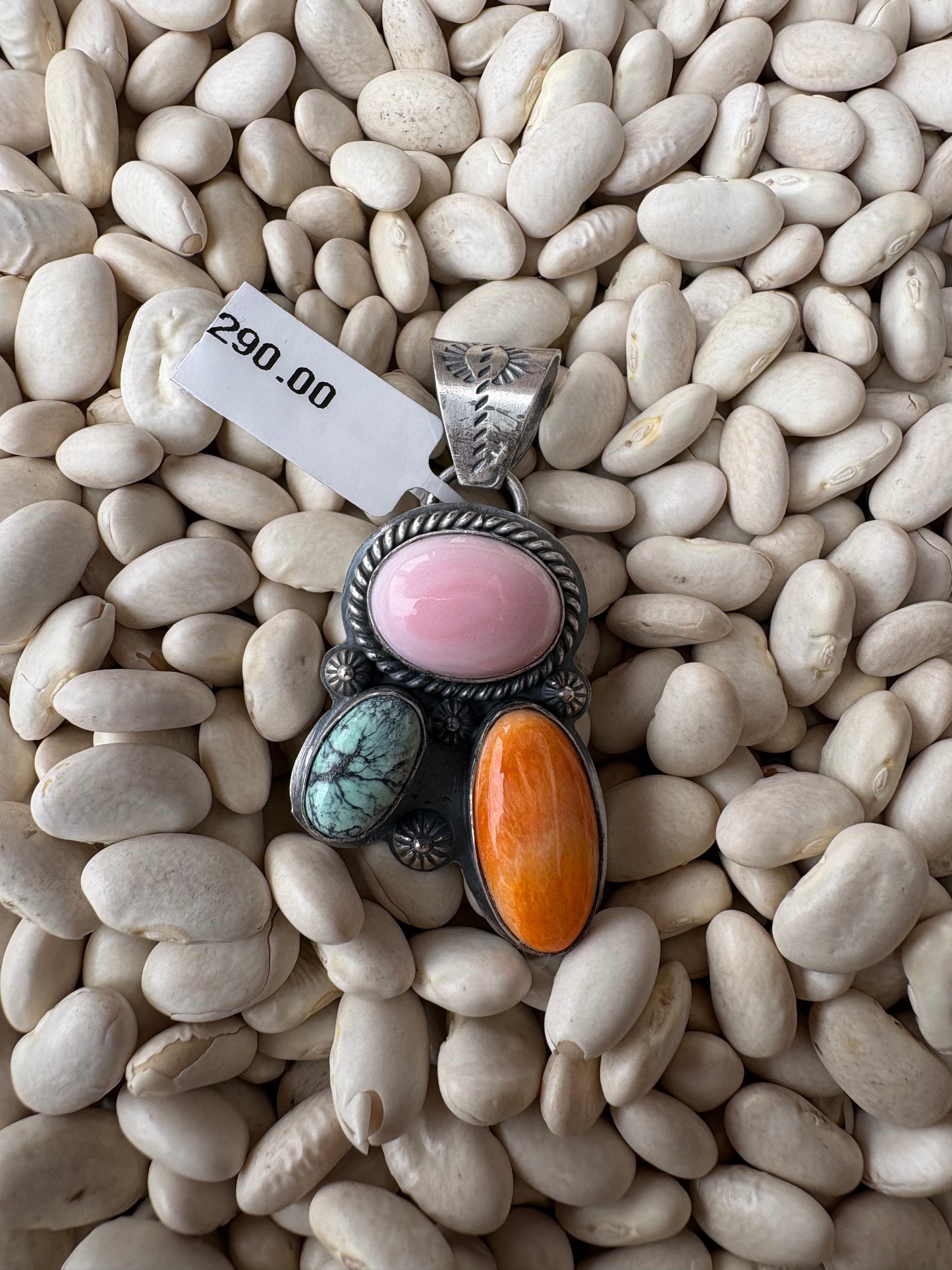 3 Multi Stone Native Made Pendant