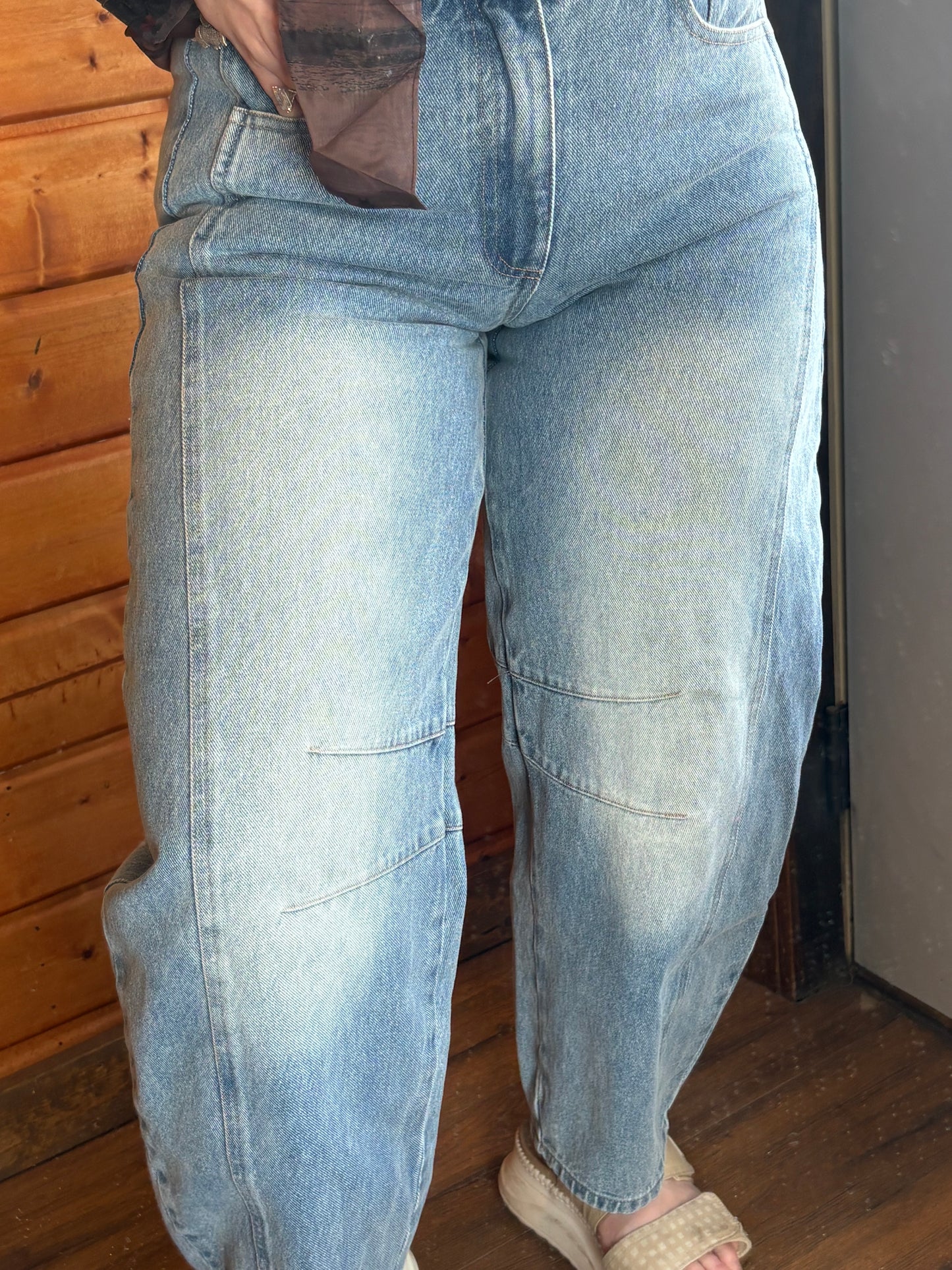 The Perfect Denim Barrel Jeans