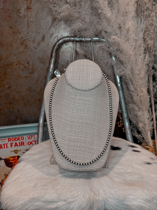 5mm 20” Sterling Silver Pearls