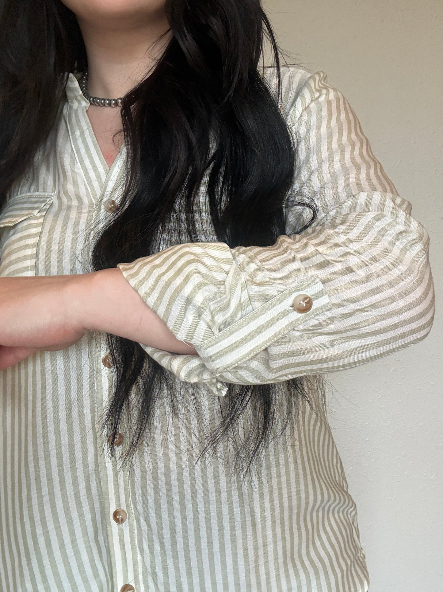 The Mesa Button Up *Green