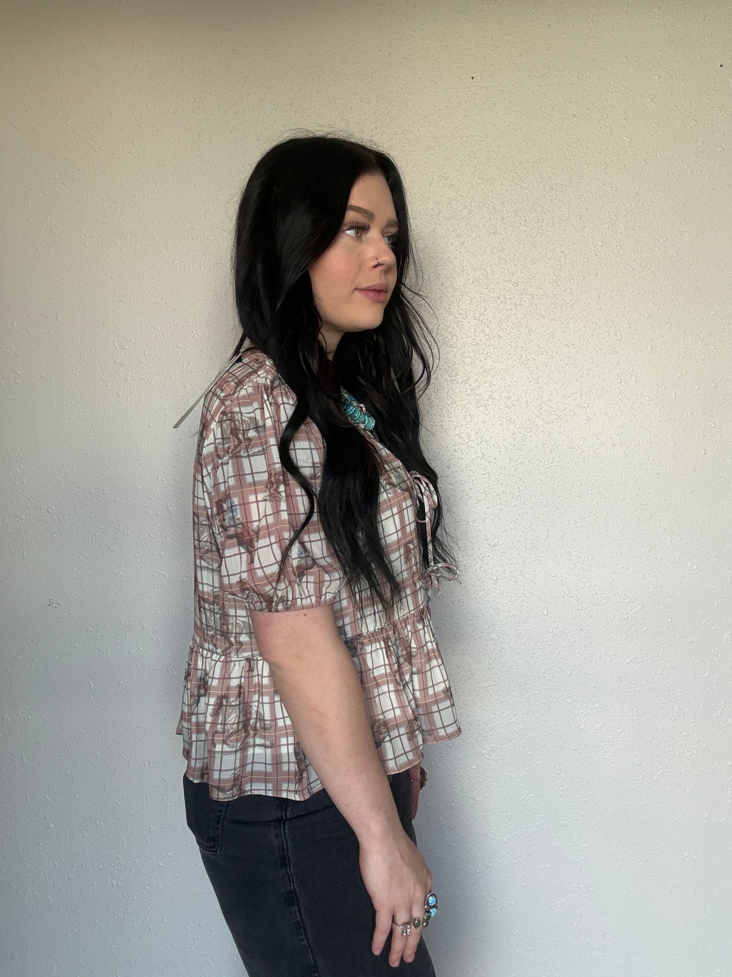 The Cowboy Gingham Top