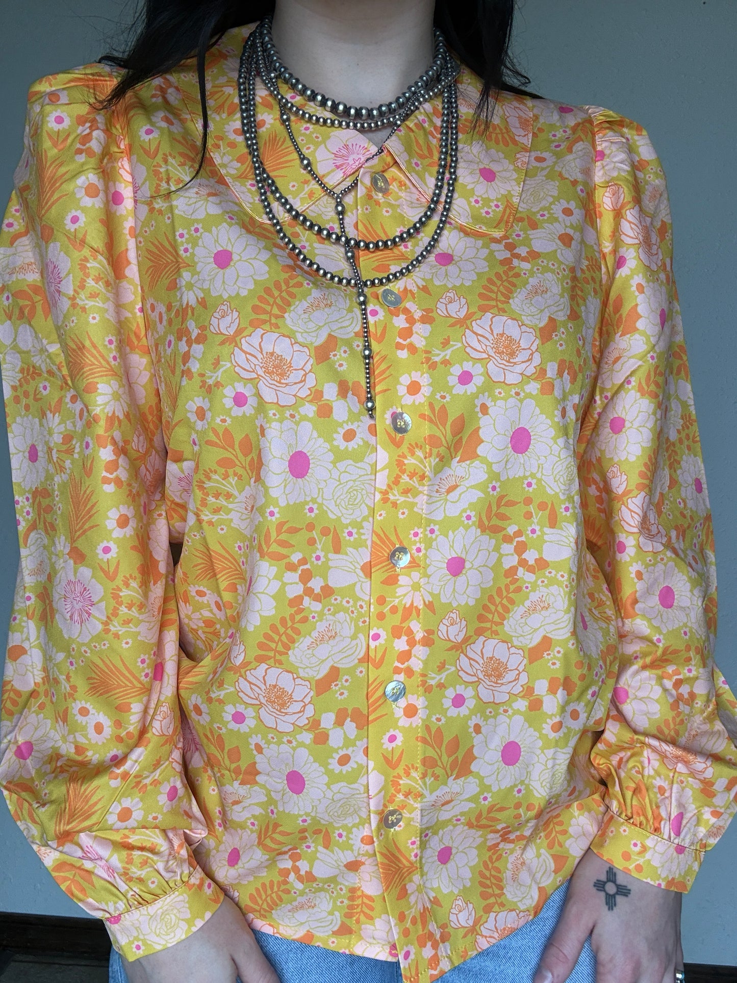 Peachy Prairie Blouse