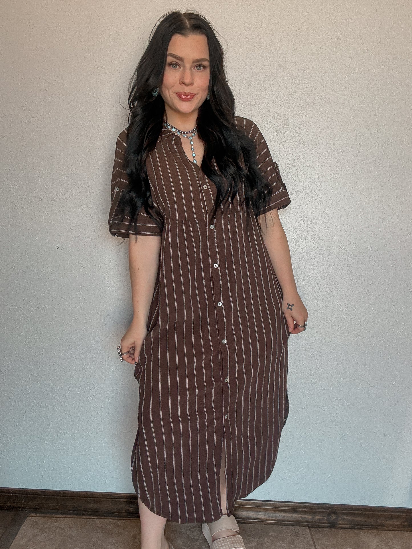 The Latte Casual Dress *Chocolate