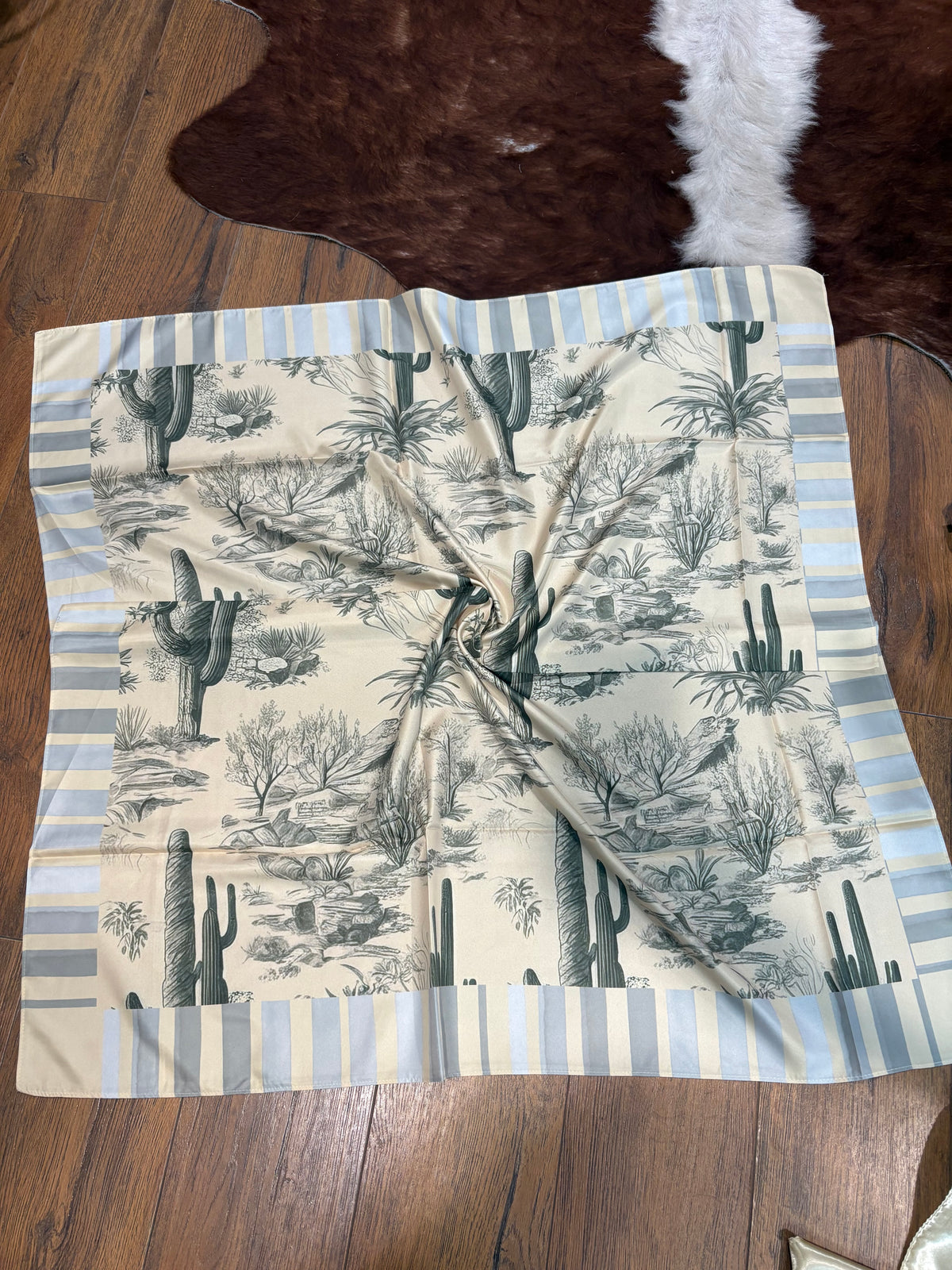 Green Cactus Wild Rag