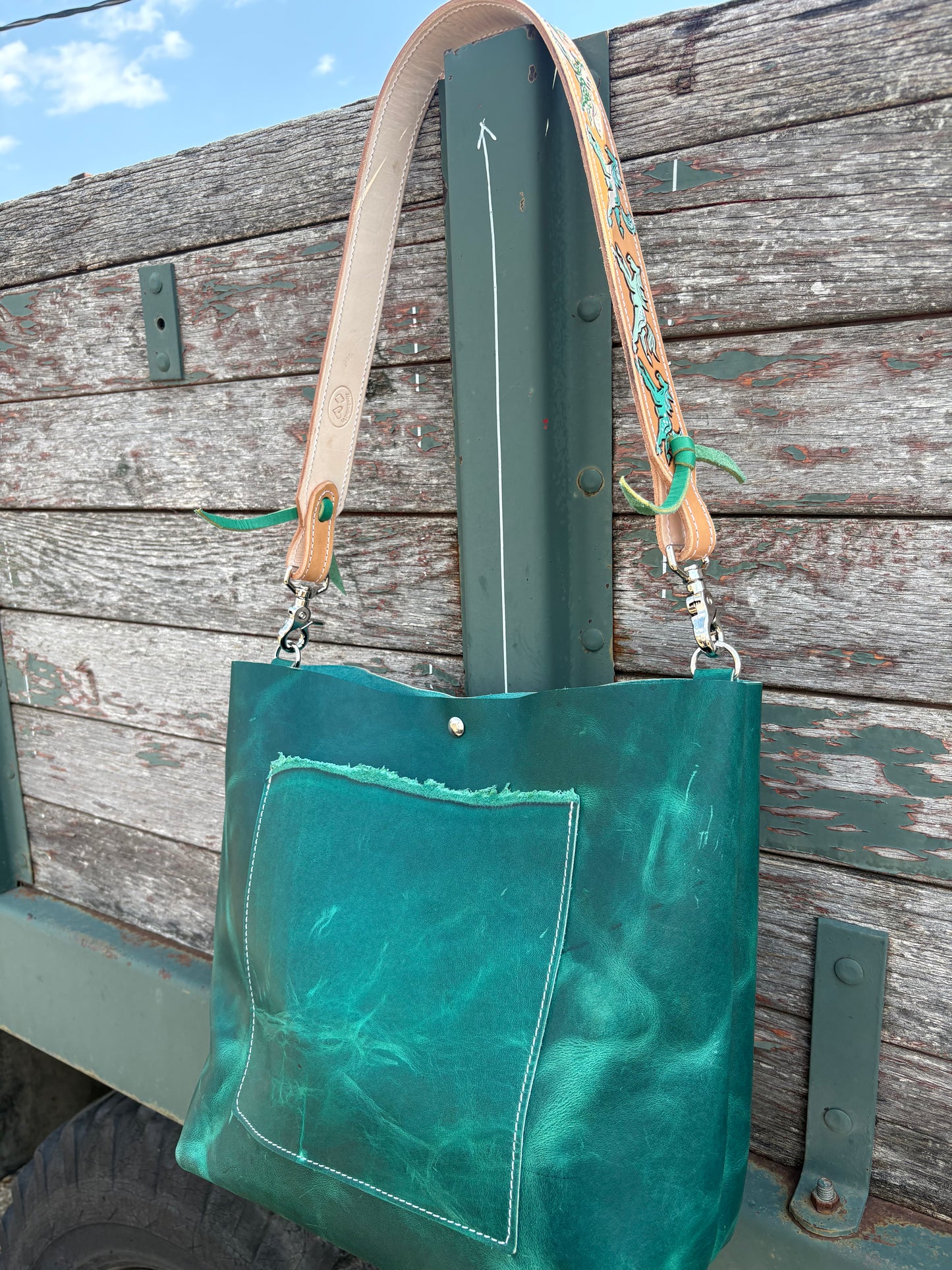 Wild Ponies Tote Bag *Teal