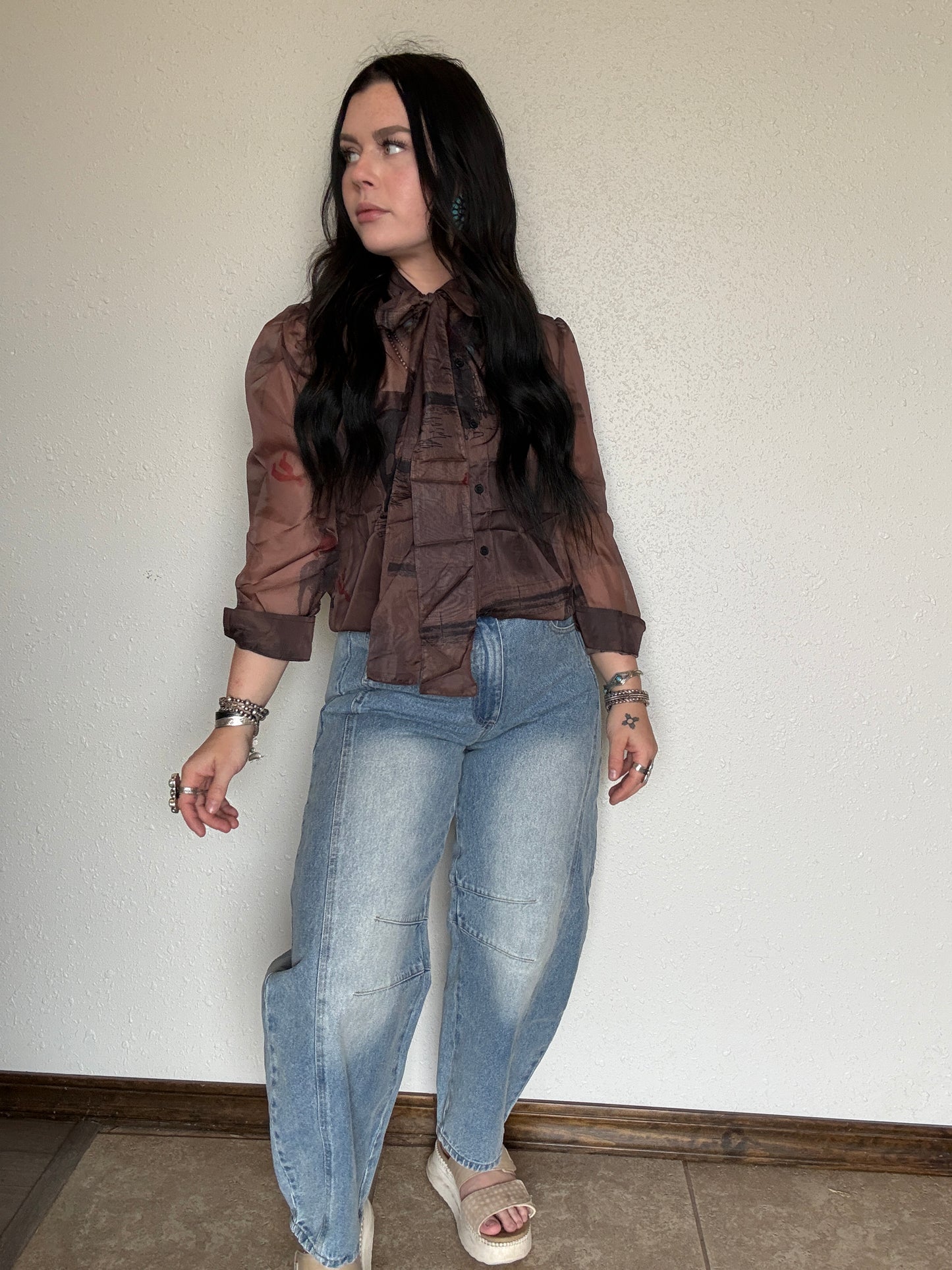 The Ranch Help Tie Blouse