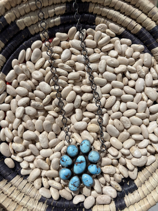 Golden Hills Cluster Necklace By Antionette Martinez
