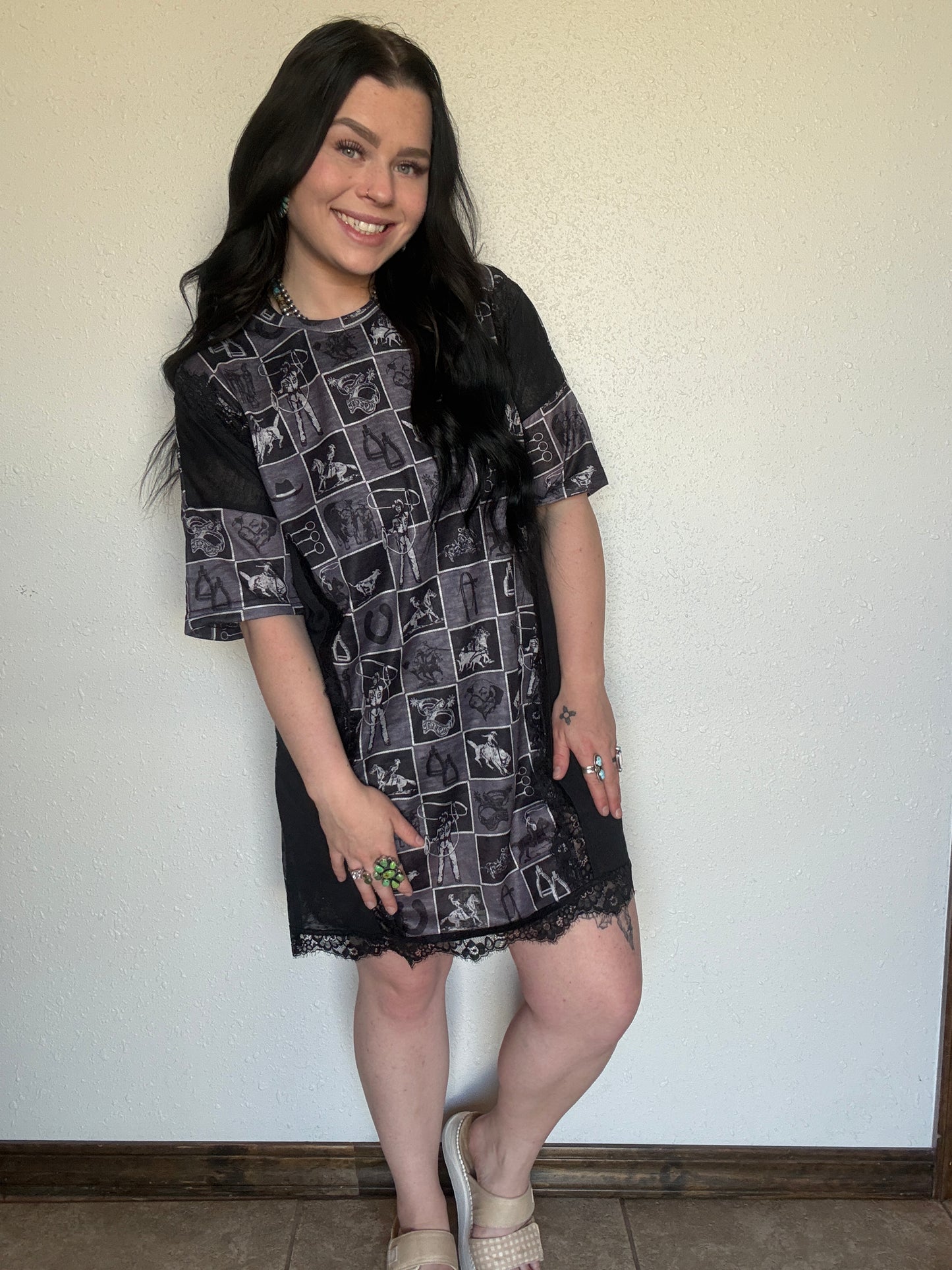 Catch Ya Laceter Tee Dress