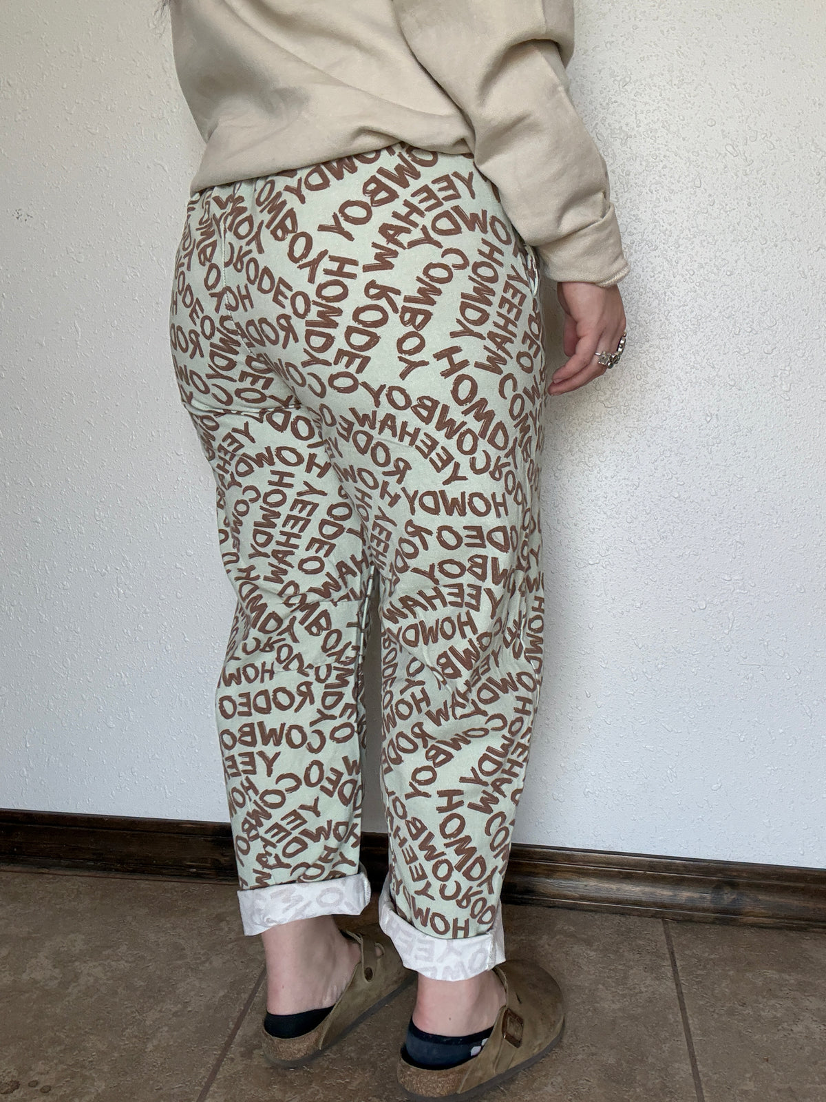Western Words Barrel Pant