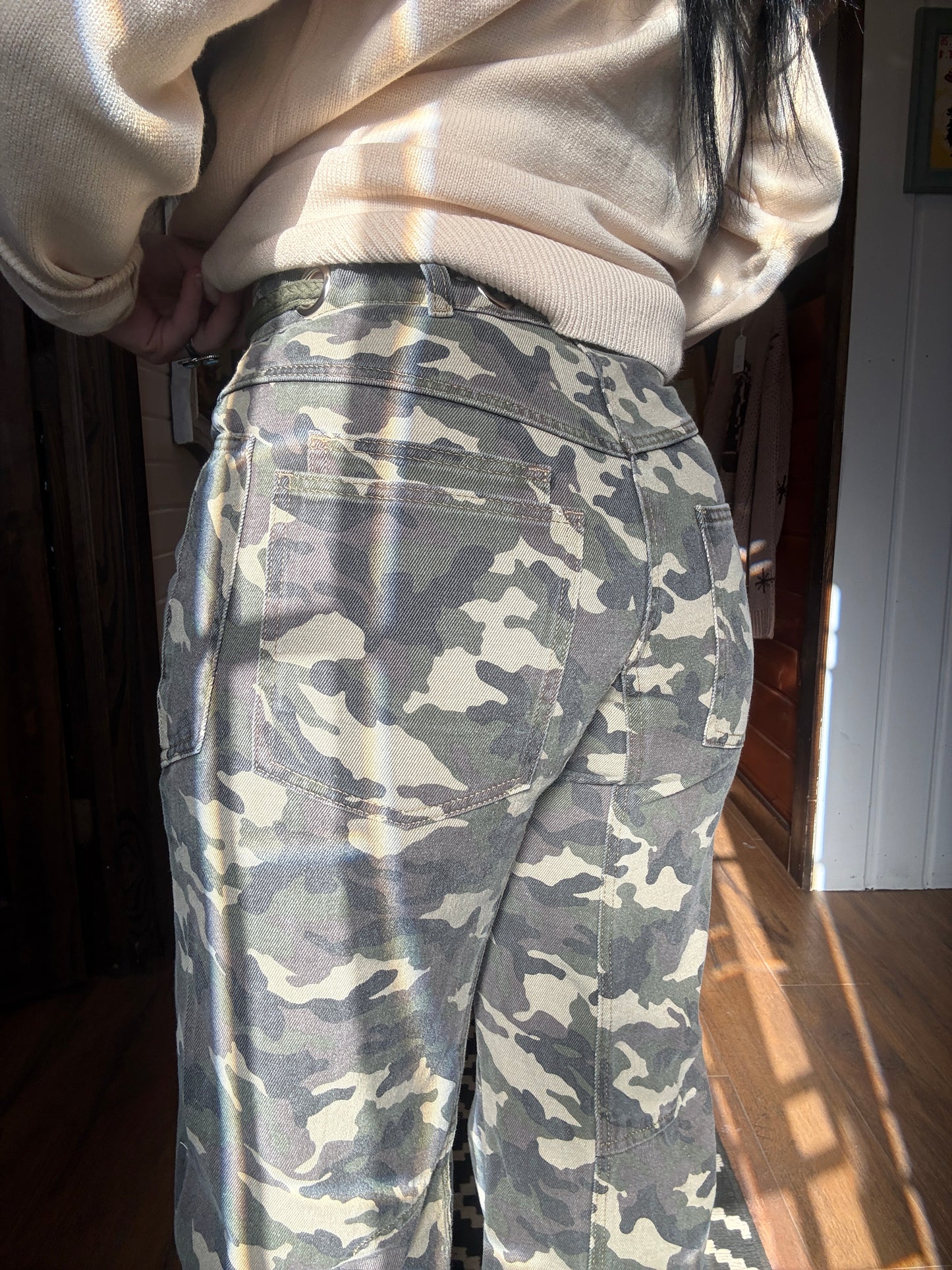 The Cowboy Camo Horseshoe Barrel Jean