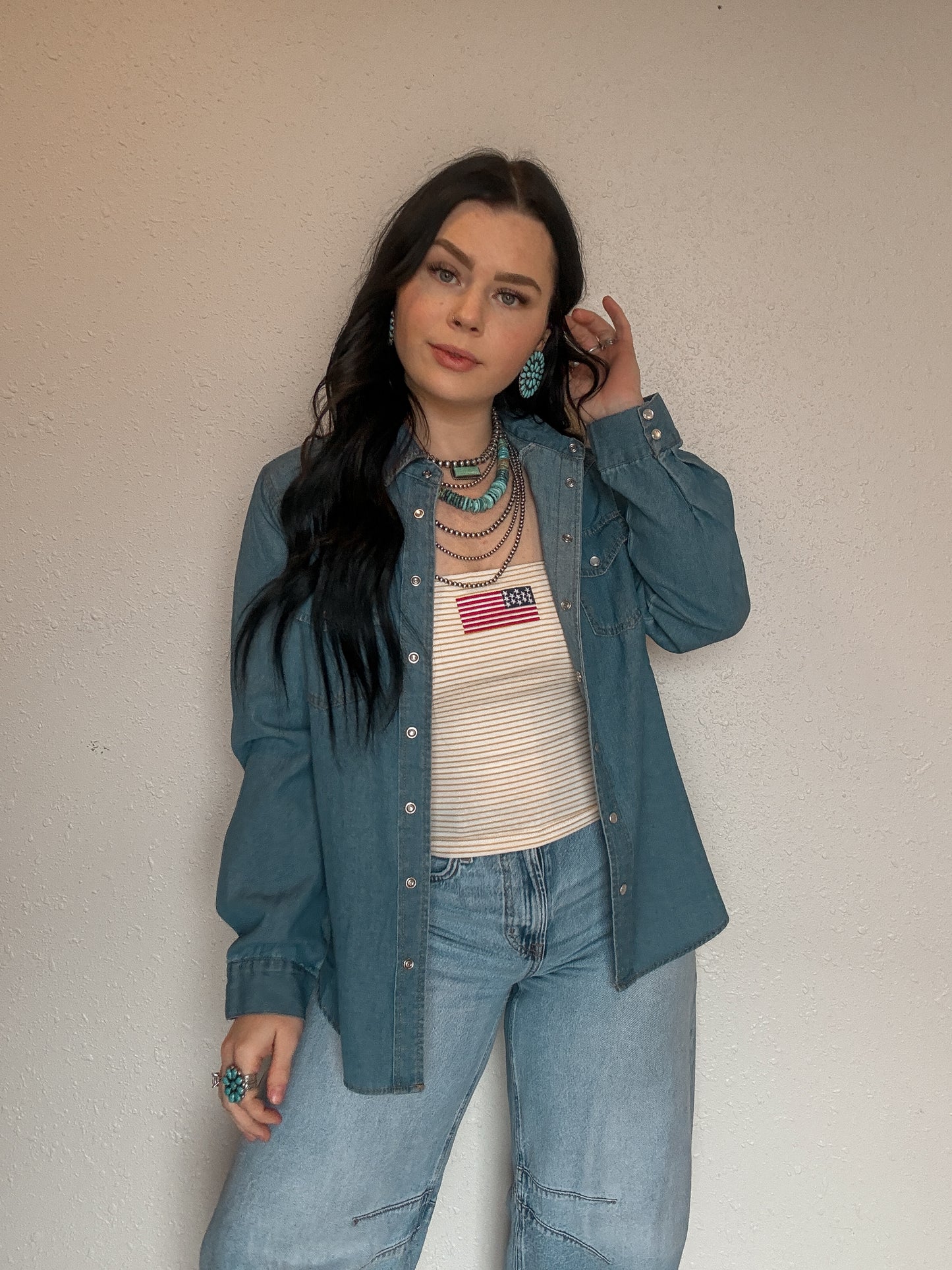 Flag Tube Top *Yellow