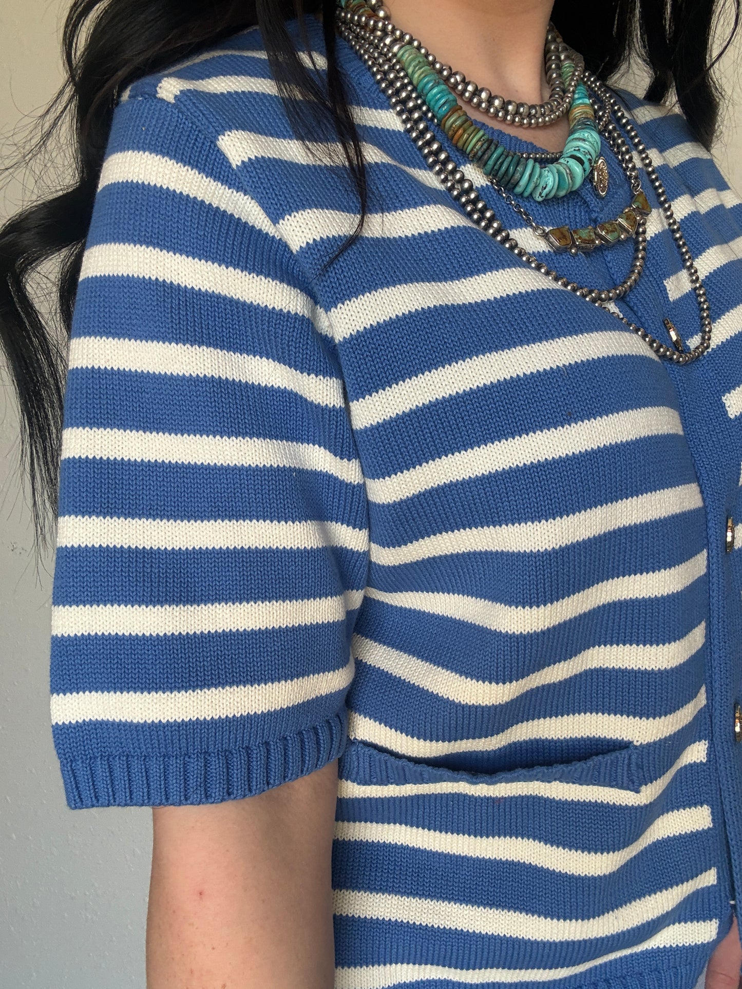 Americana Breeze Knit Top *Blue