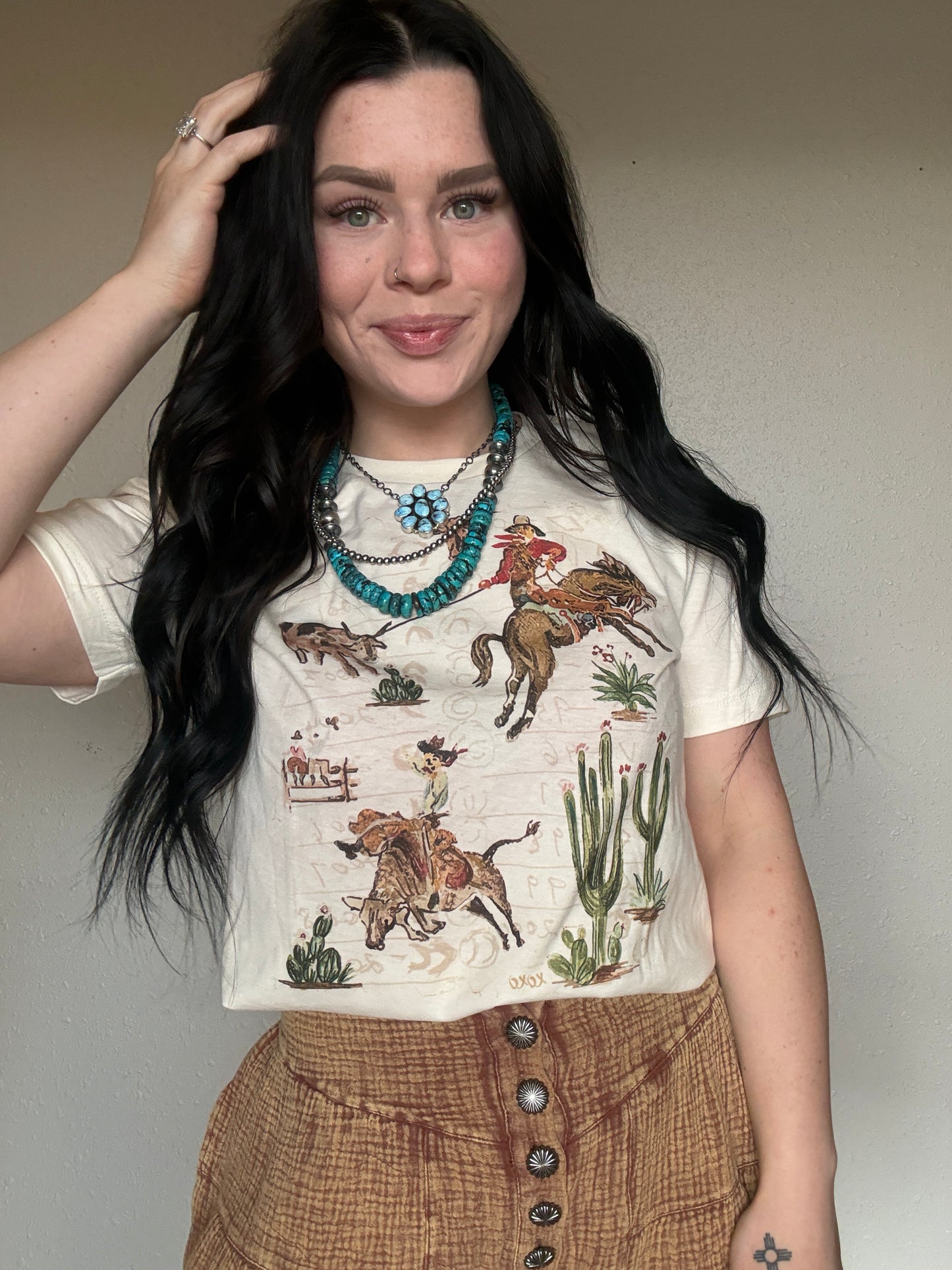Grandpas Wallpaper XOXO ART Hand-drawn Tee