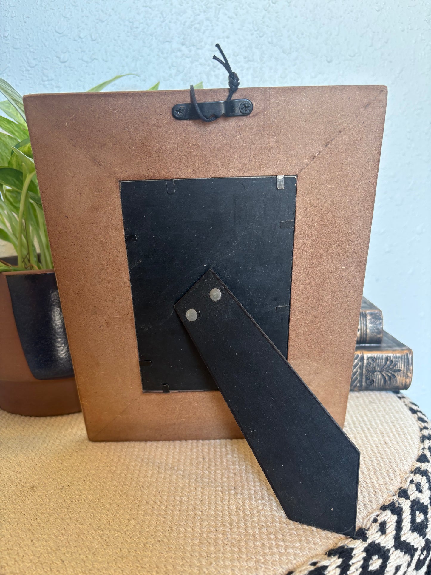 Magnolia Rise Hand-tooled Leather Photo Frame
