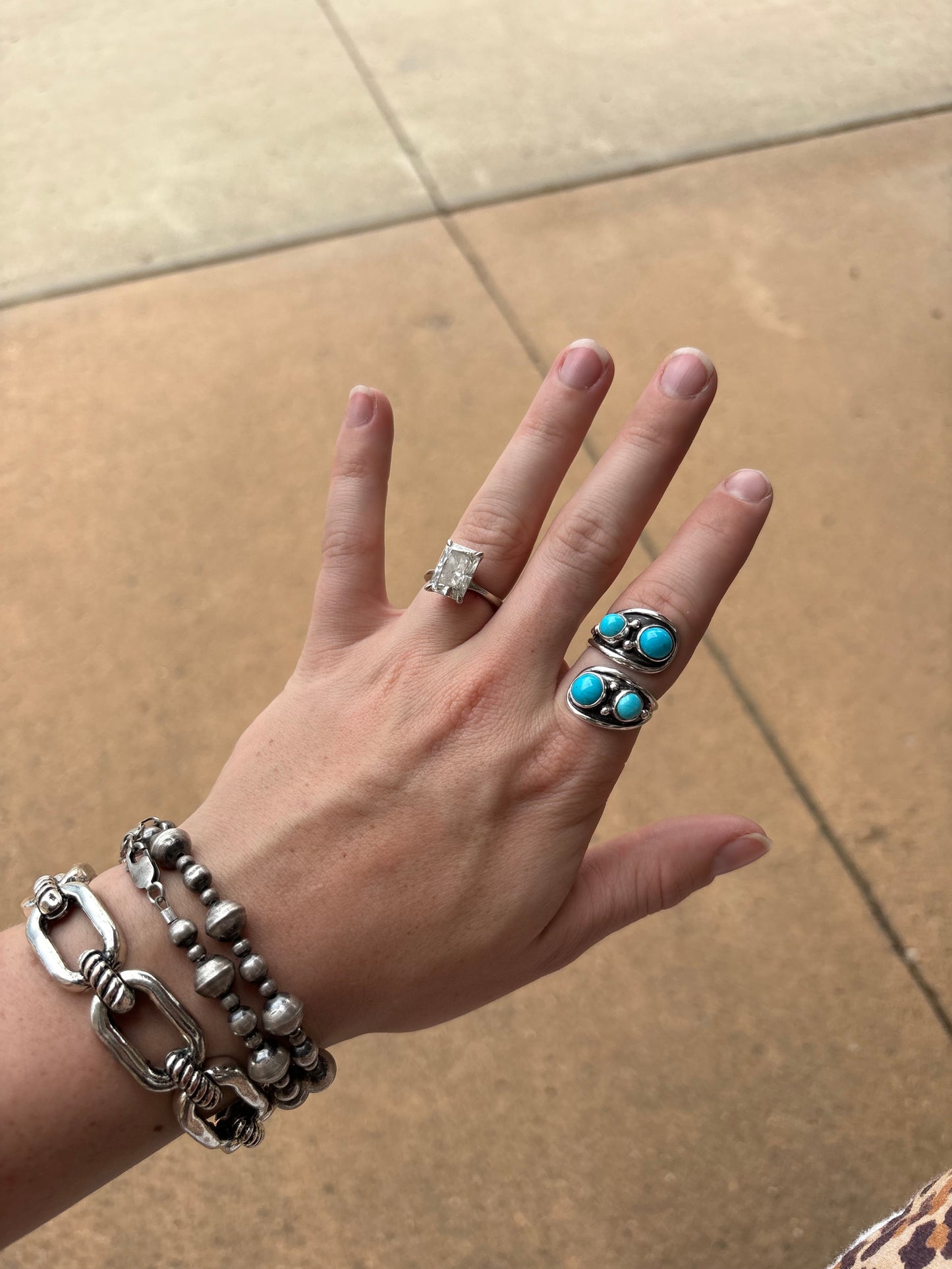 Adjustable Turquoise Wrap Ring