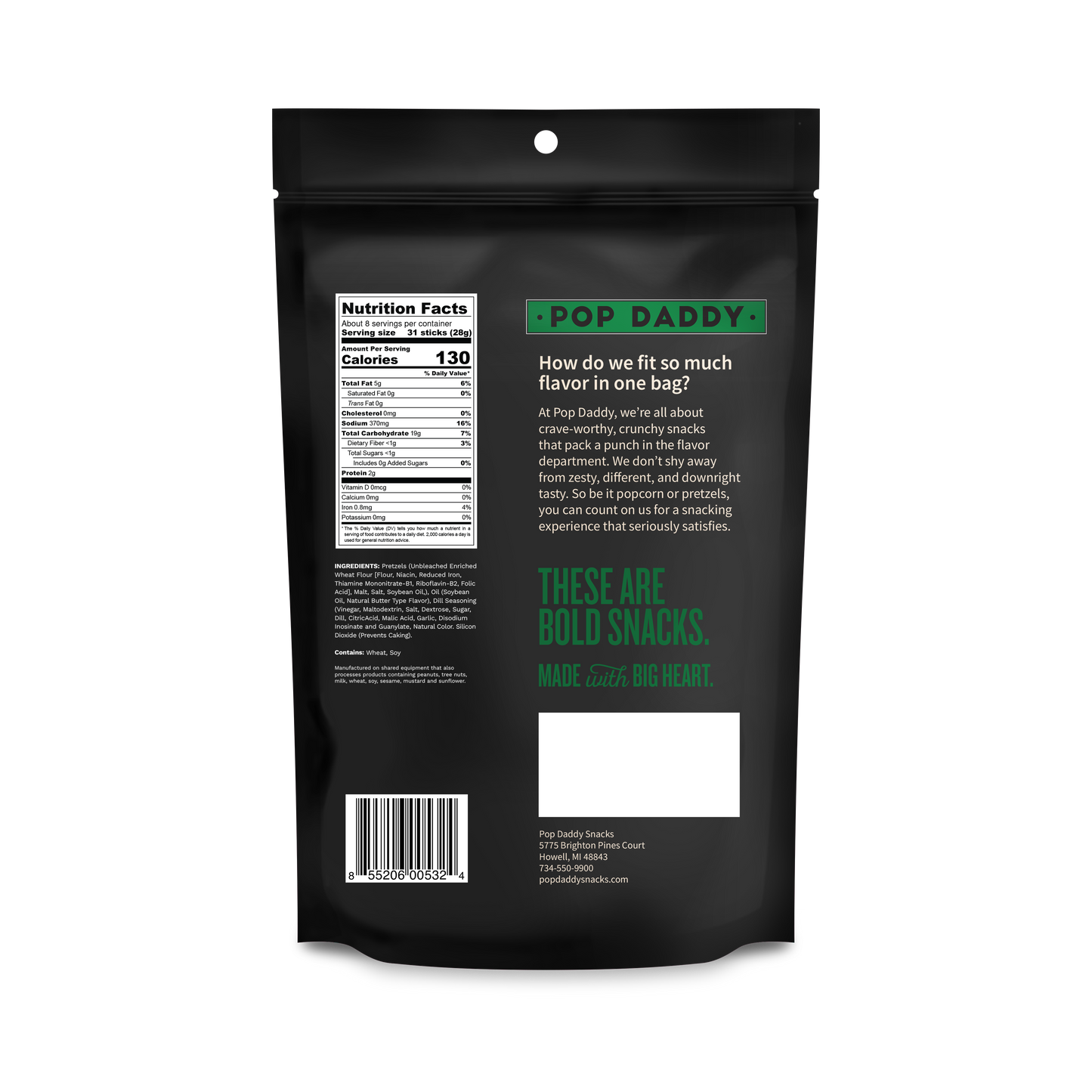 Seasoned Pretzels - 7.5oz - Dill Pickle