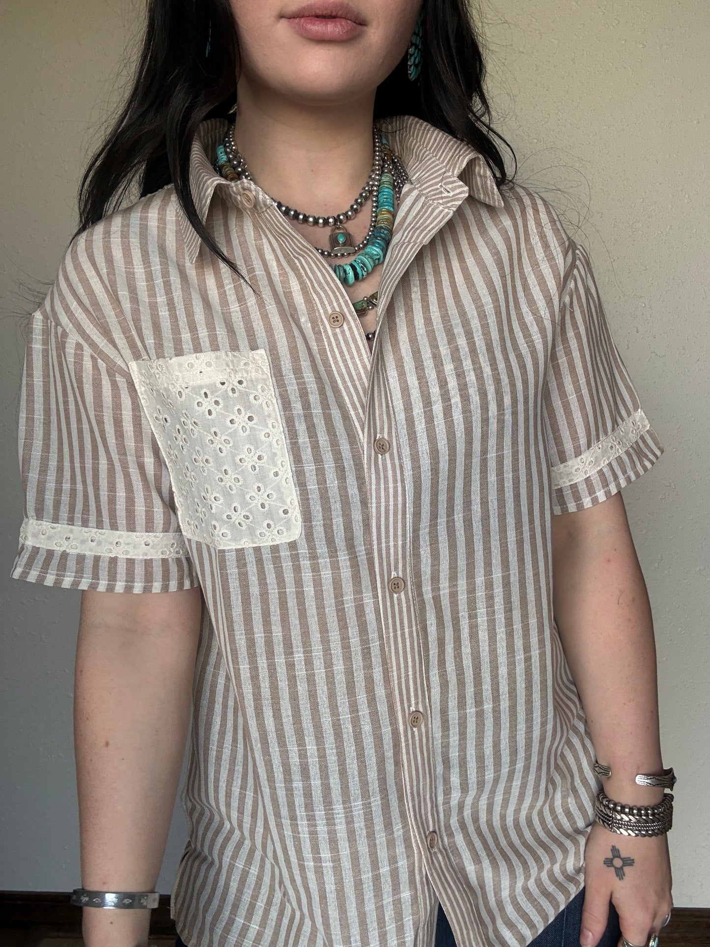 The Ester Button Up *Tan