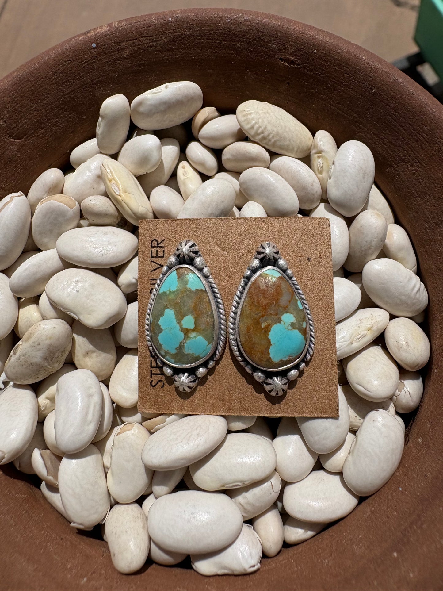 Mine 8 Turquoise Everyday Studs