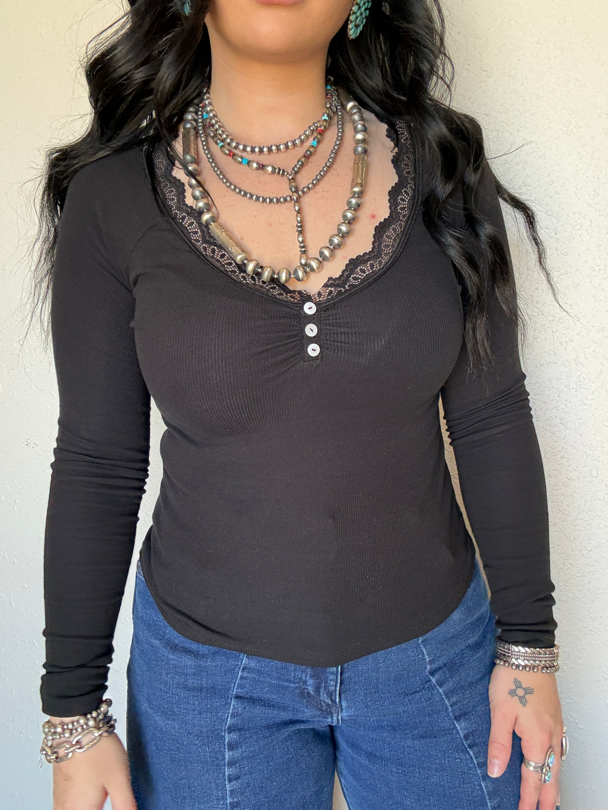 The Lefty Lace Long Sleeve *Lux