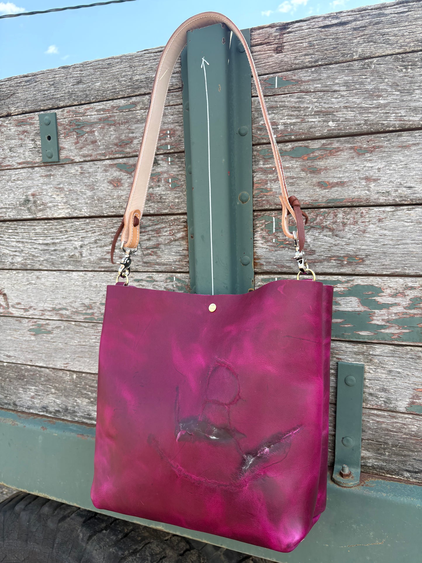 Wild Ponies Tote Bag *Burgundy