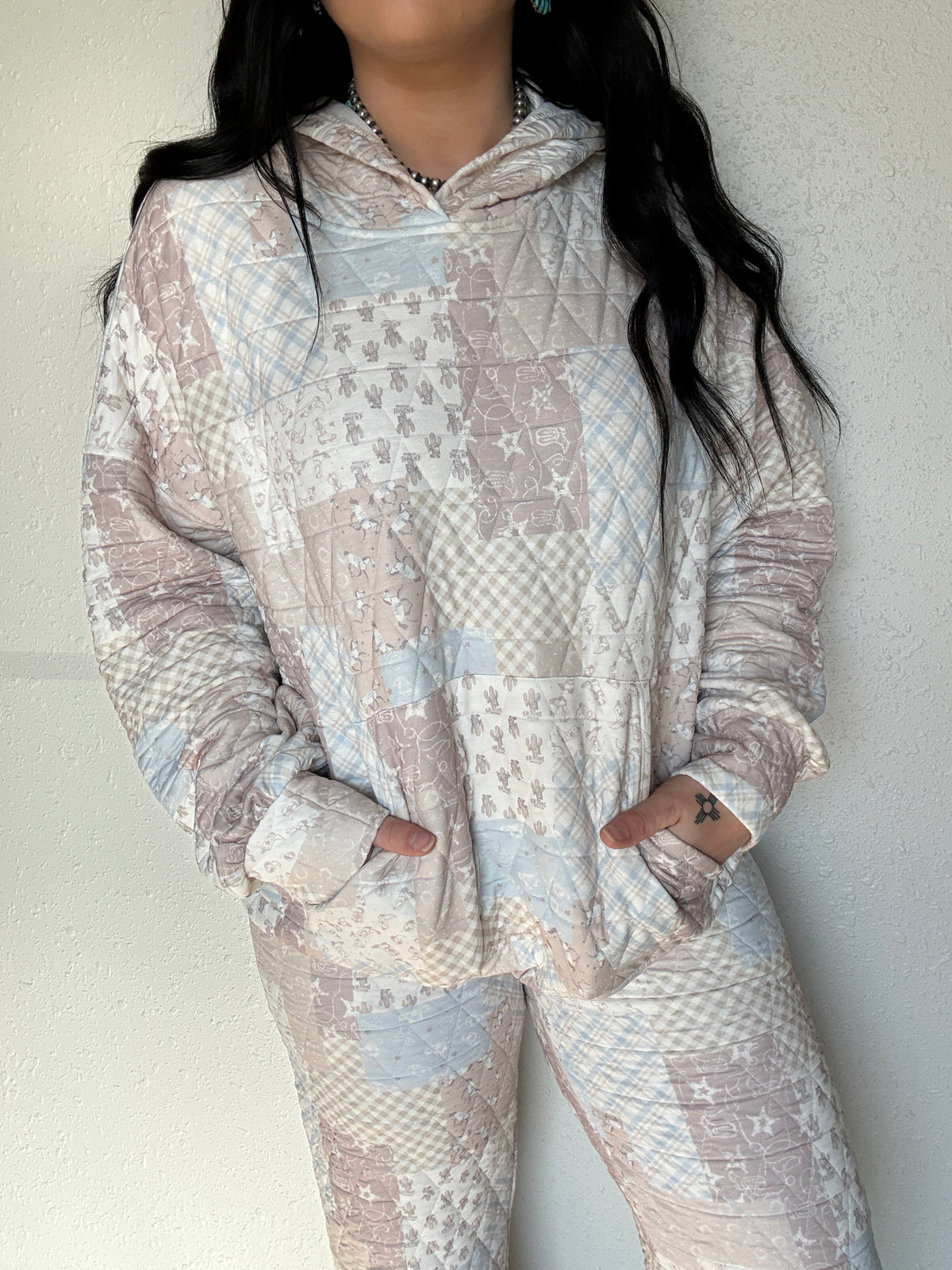 Western Way Quilted Hoodie