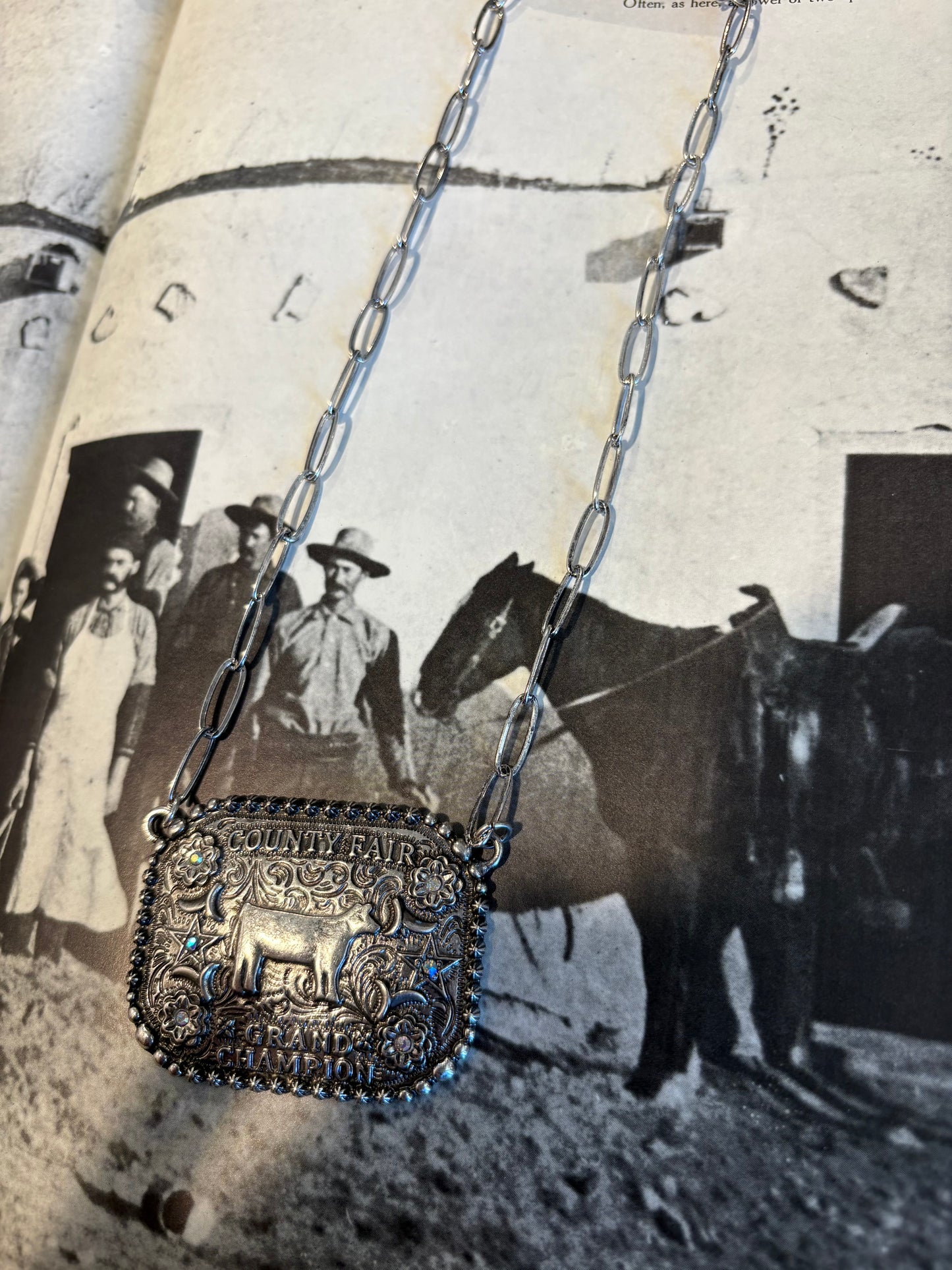Western County Fair Champ Pendant Necklace