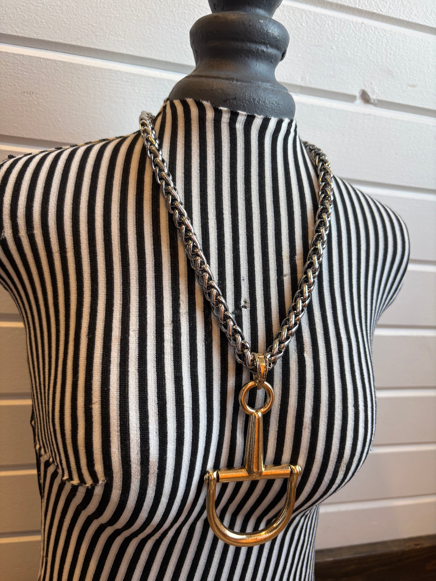 Large Snaffle Bit Necklace *Gold