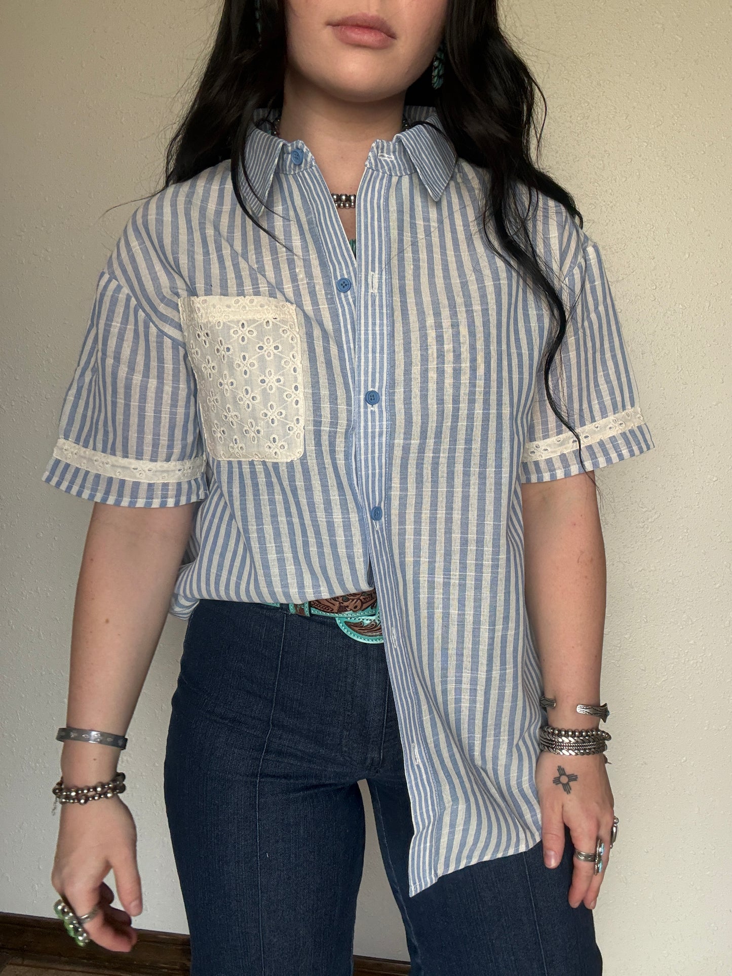 The Ester Button Up *Blue