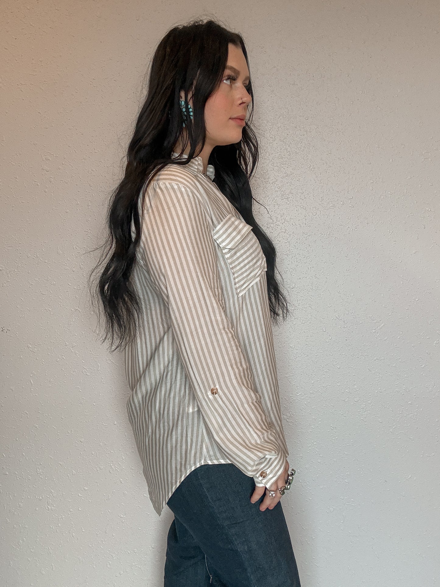 The Mesa Button Up *Green