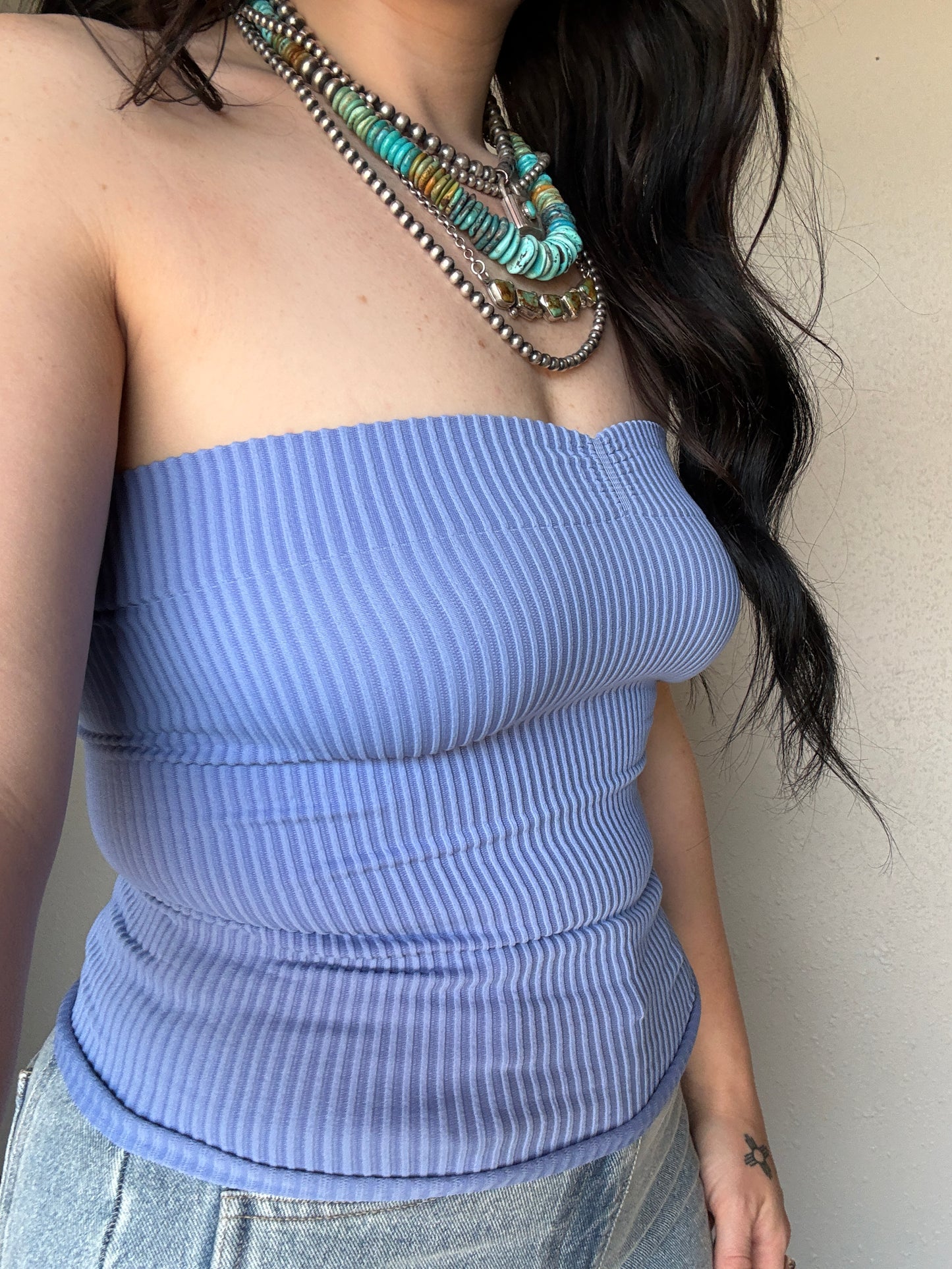 Fitted Tube Top *Periwinkle ￼