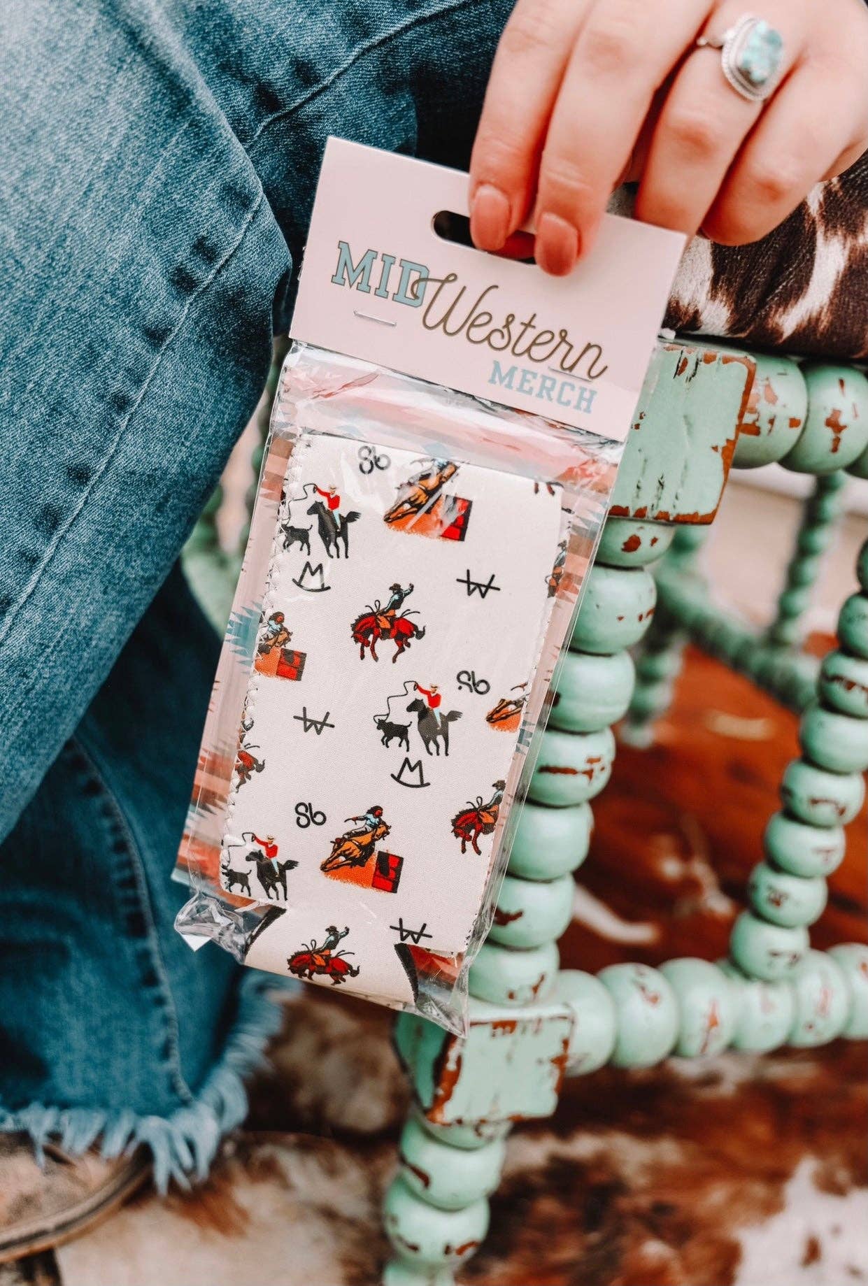 Vintage Cowboy Tall Coozie