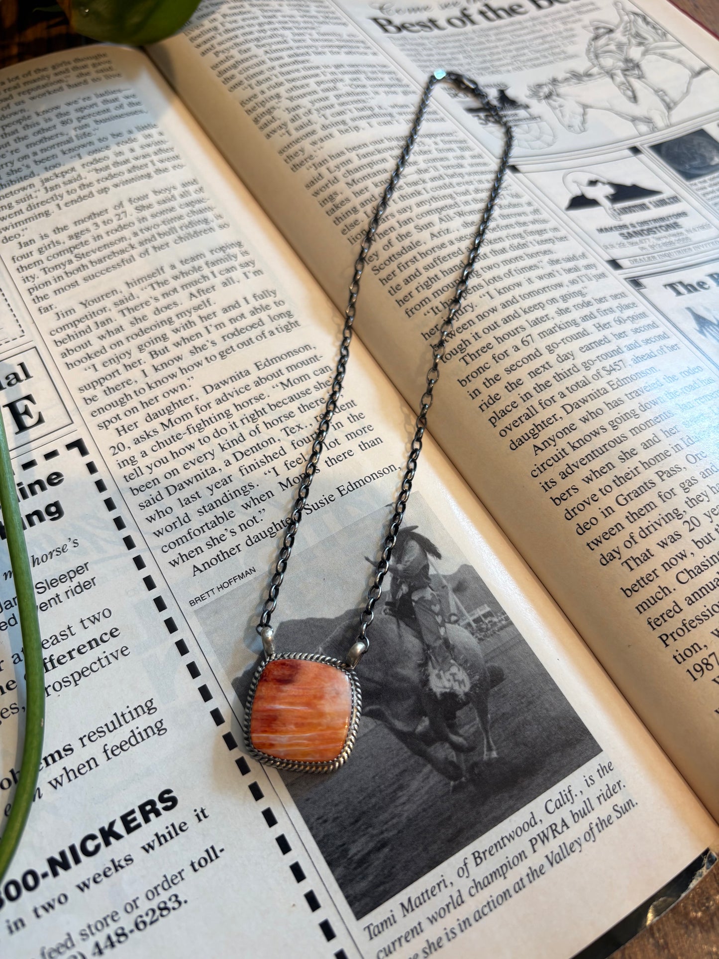 Native Made Spiny Square Necklace