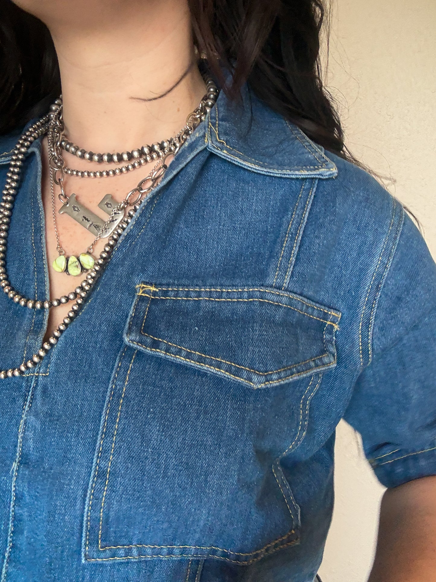 The Bristol Denim Top