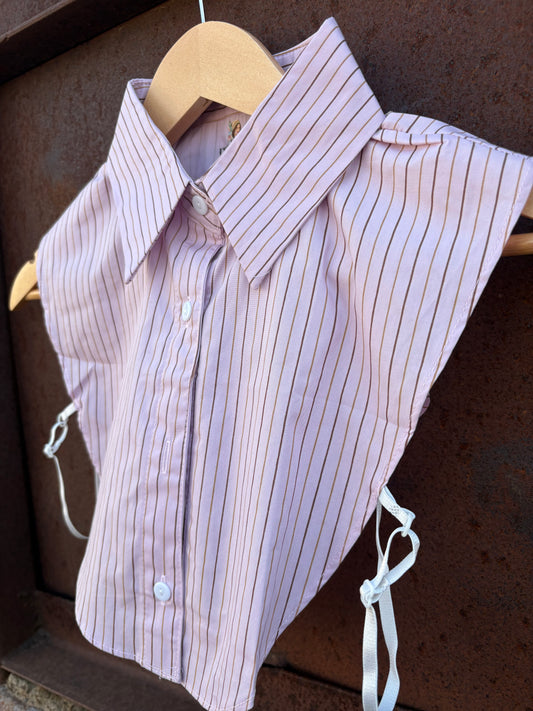 Collared Top *Pink Stripe