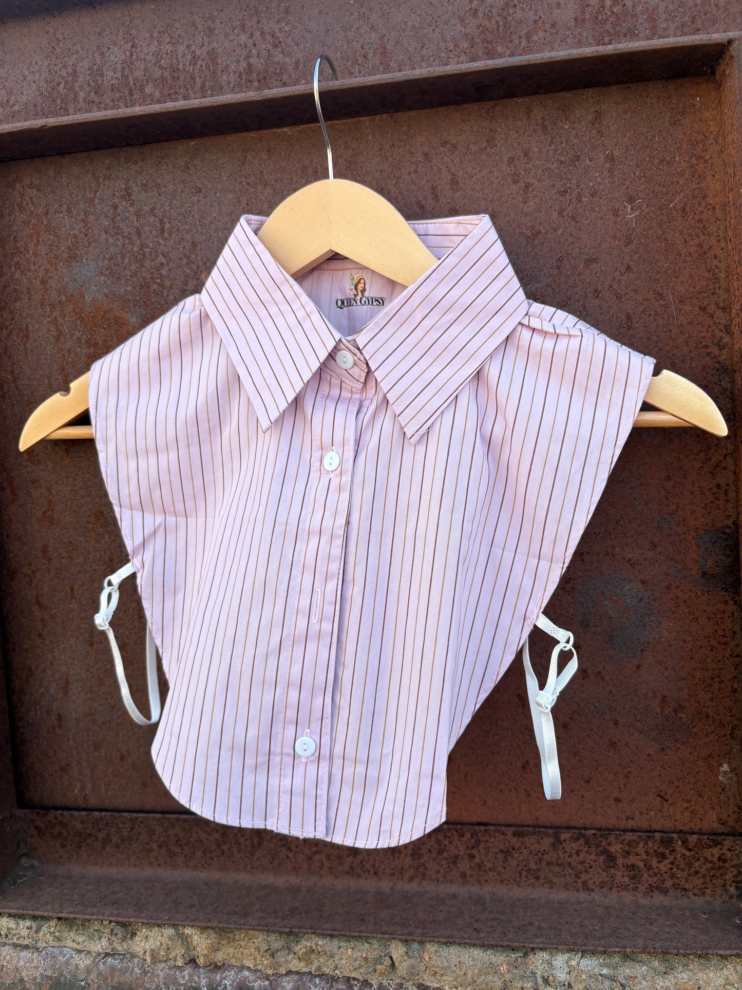 Collared Top *Pink Stripe