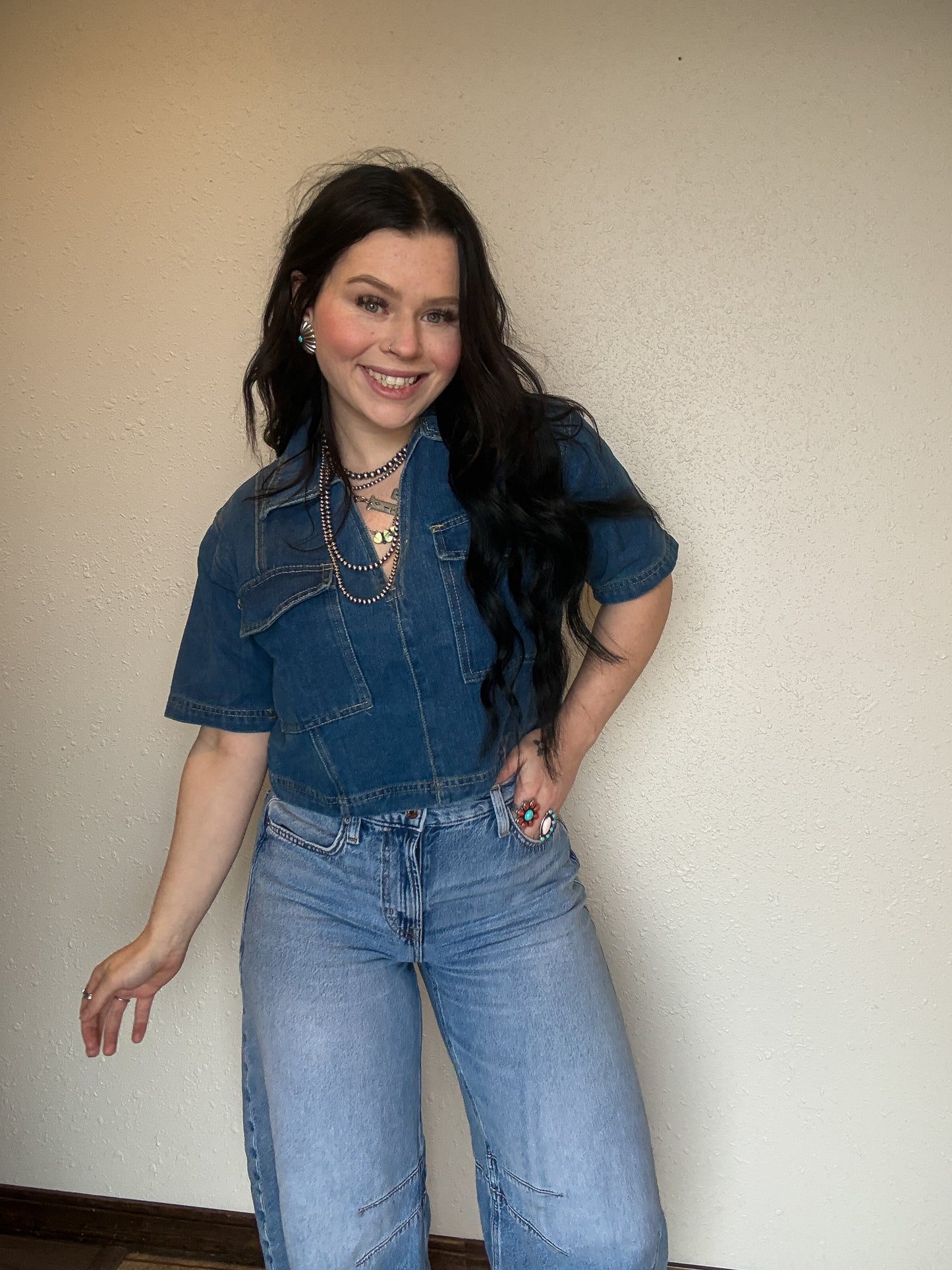 The Bristol Denim Top