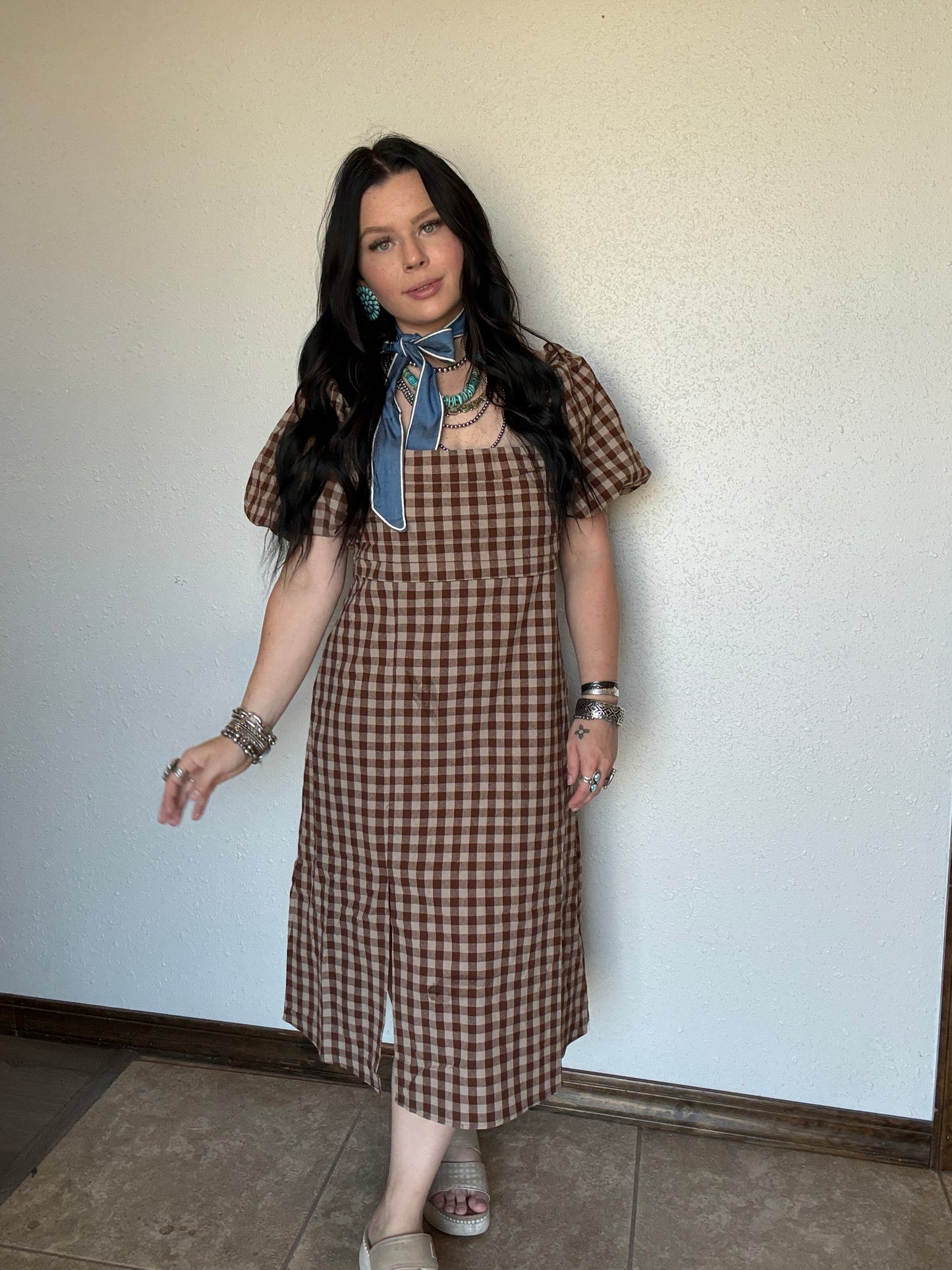 The Autumn Bubble Sleeve Dress