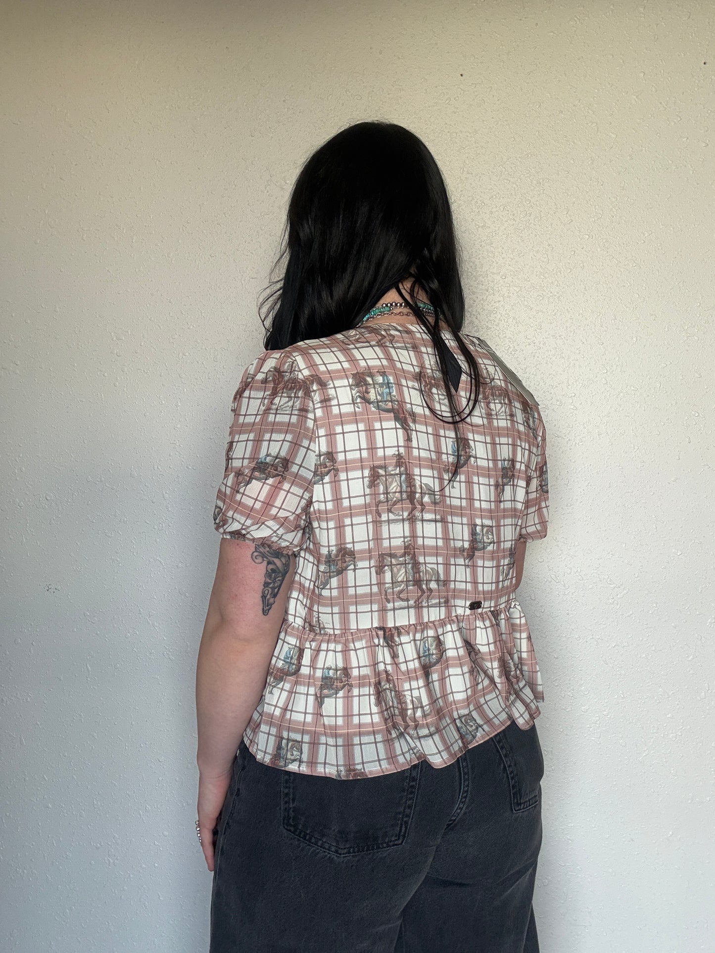 The Cowboy Gingham Top