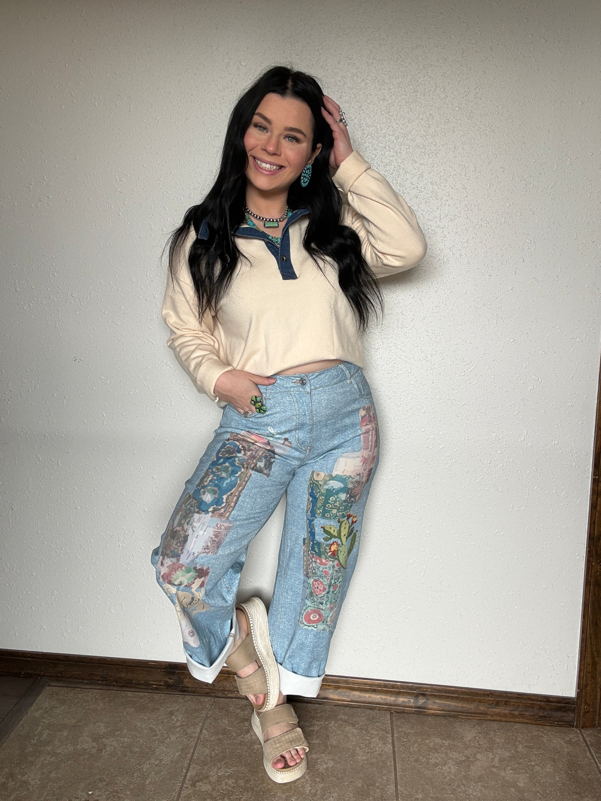 The Denim Way Sweater *Cream