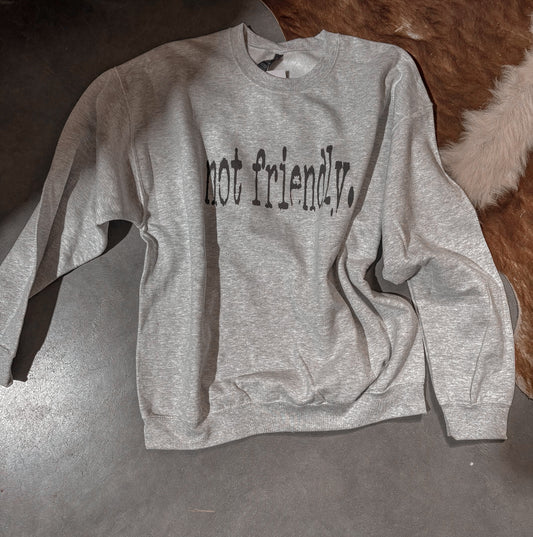 Not Friendly Crewneck
