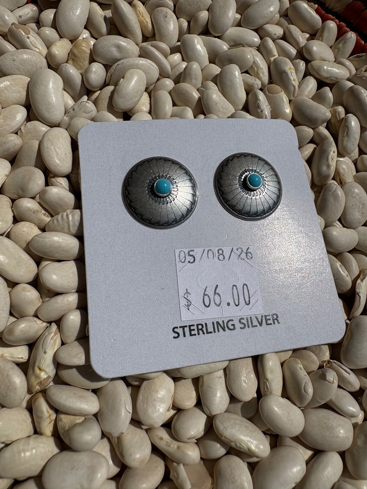 Turquoise Concho Everyday Studs