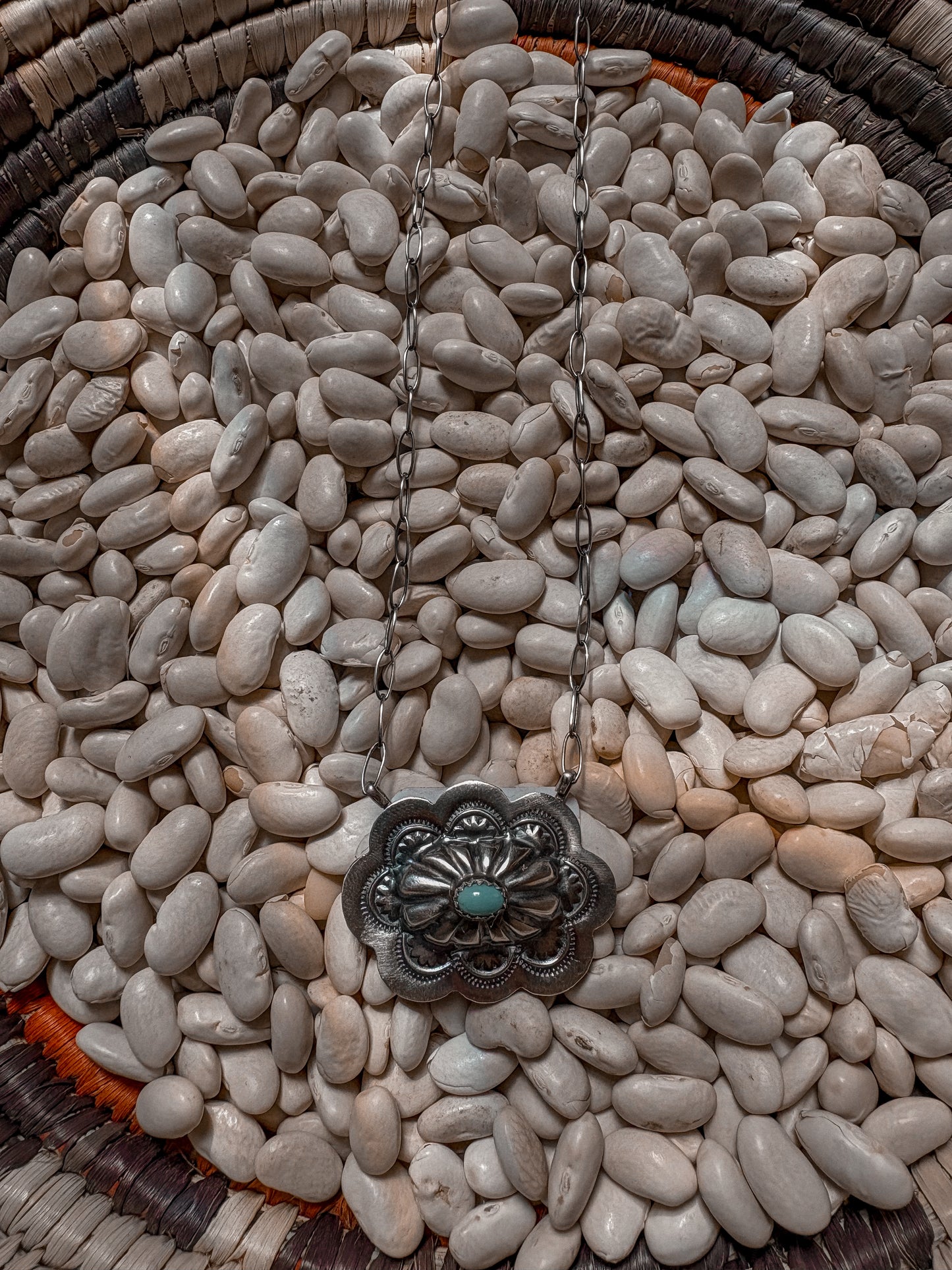 Lavina Benally Kingman Concho Necklace