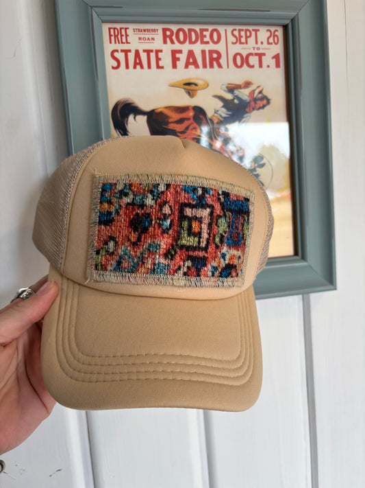 Orange Tapestry Hat
