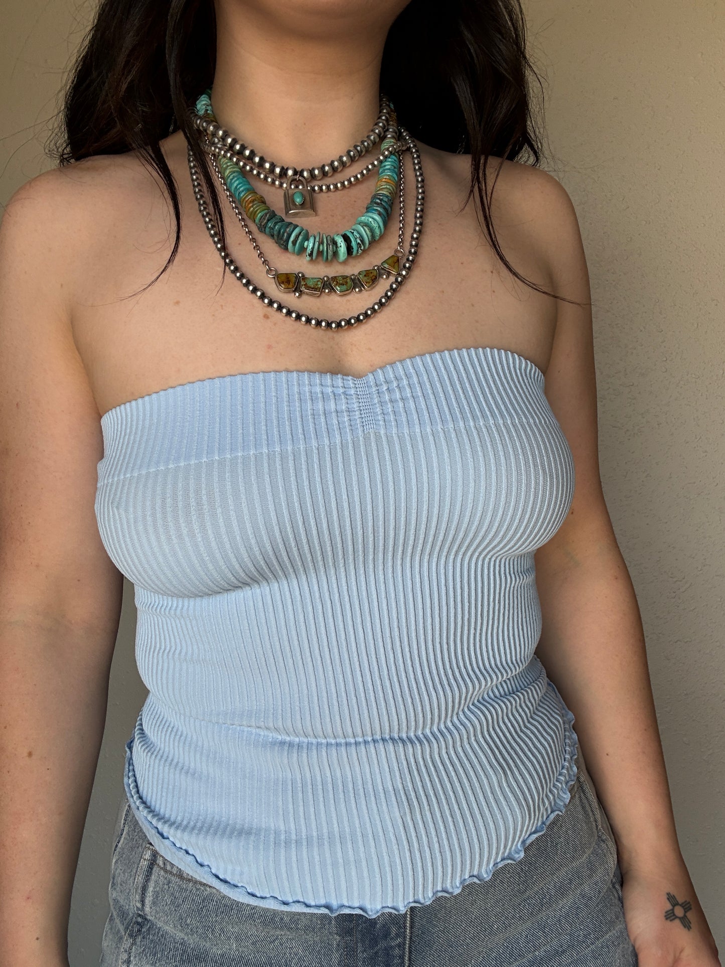 Fitted Tube Top *Blue