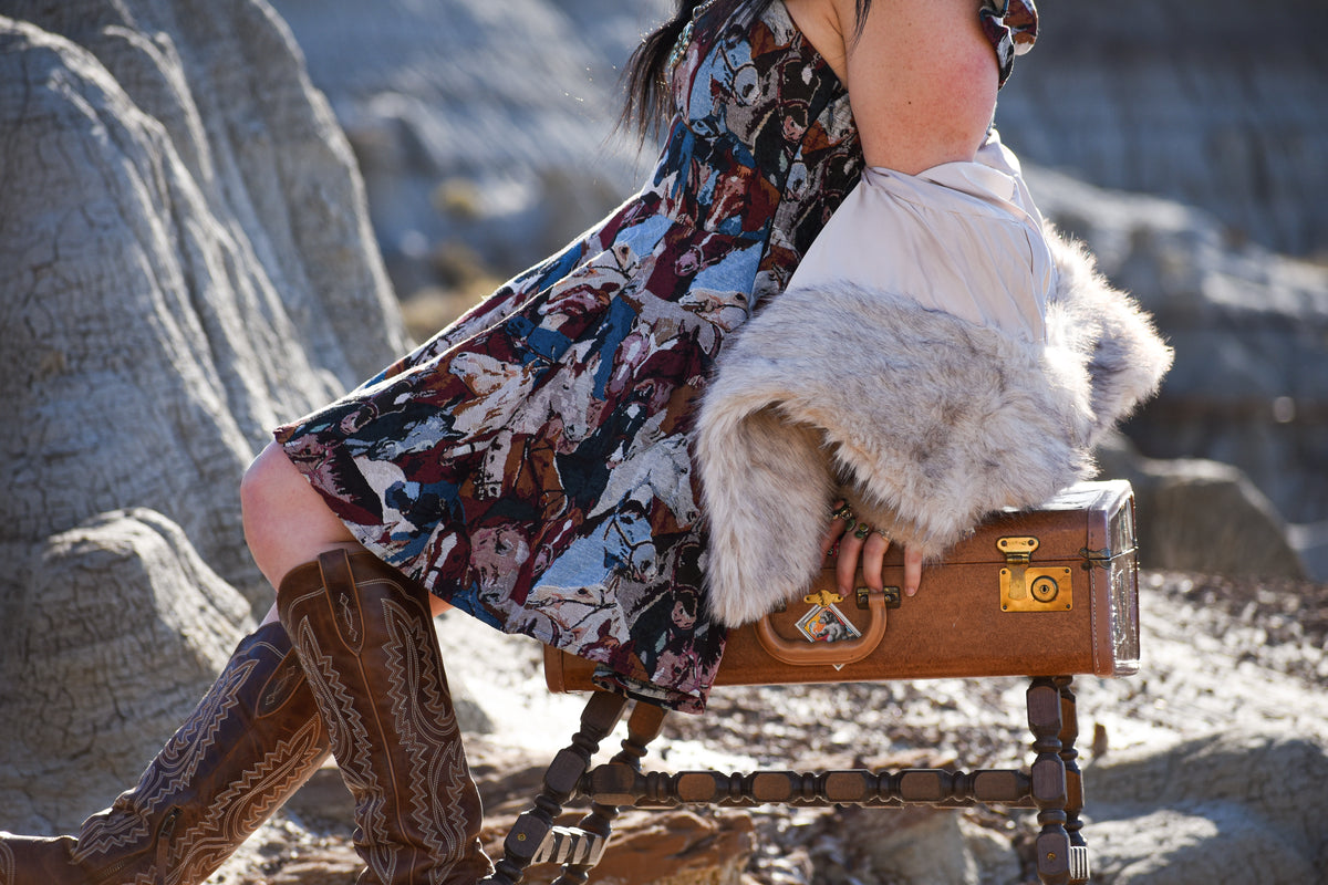 Jacquard Ruffle Horse Dress
