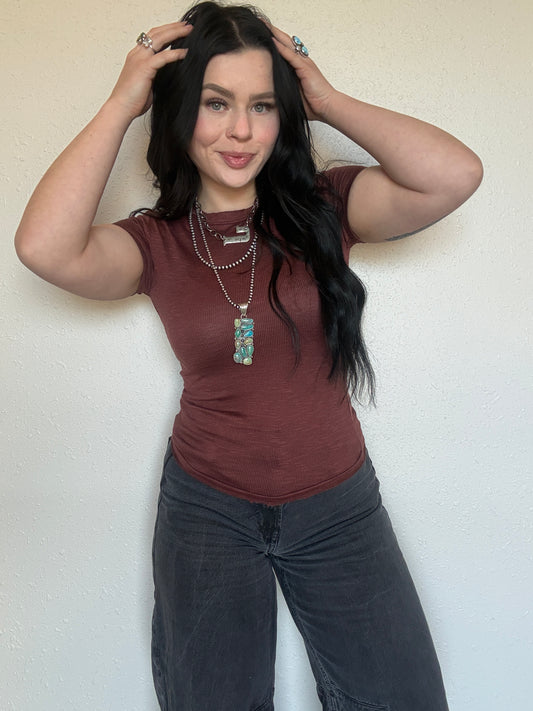 Butter Soft Ribbed Tee *Bay