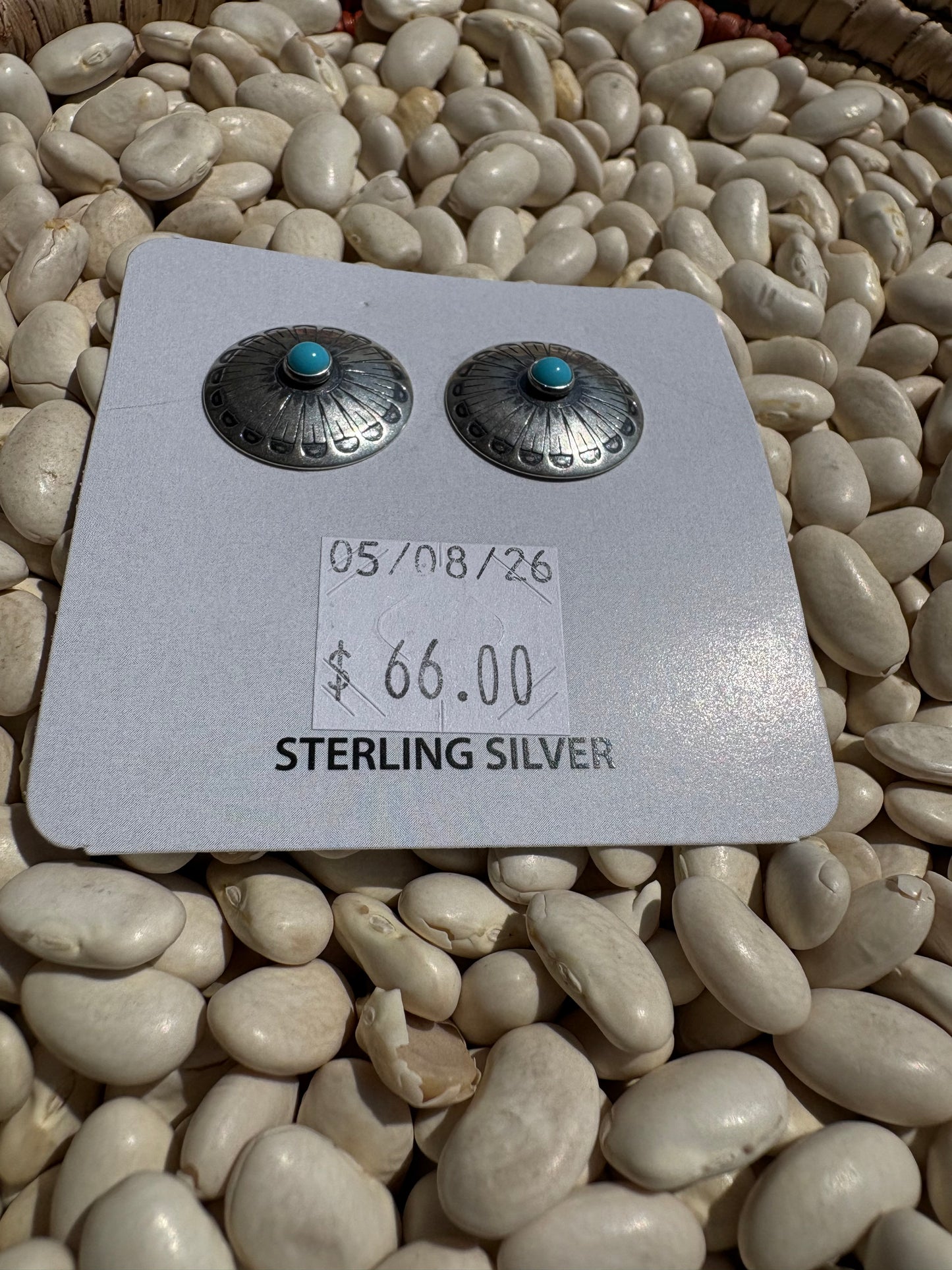 Everyday Concho Turquoise Studs