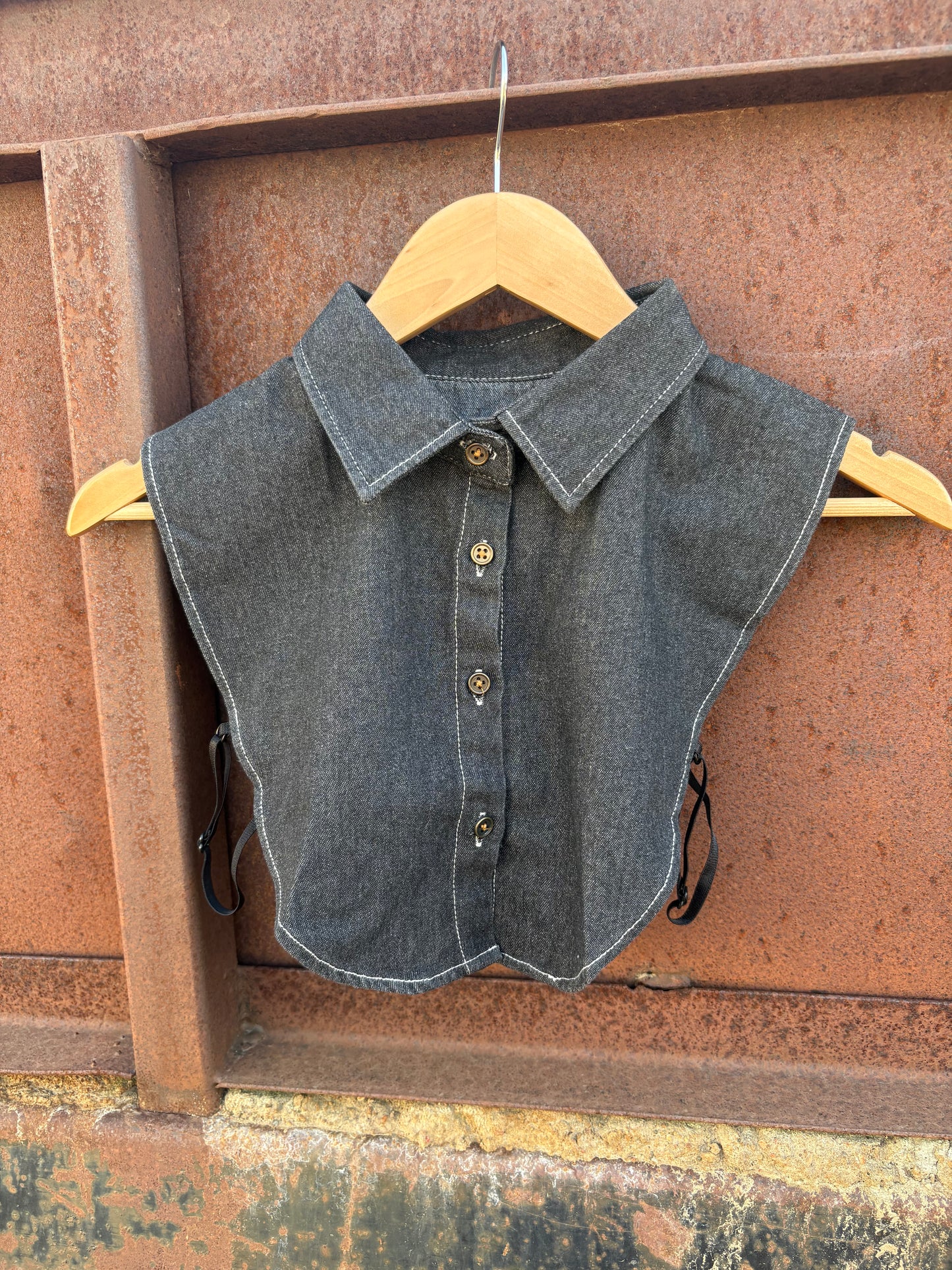 Collared Top *Black Denim