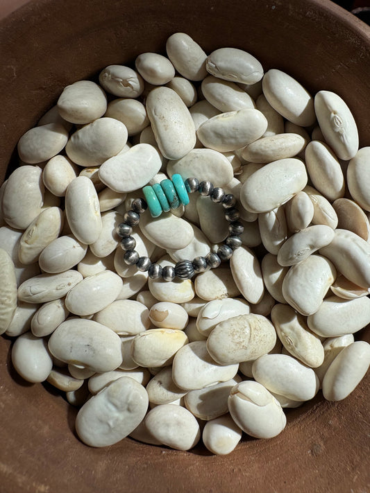 Kingman & Sterling Silver Stretch Bracelet